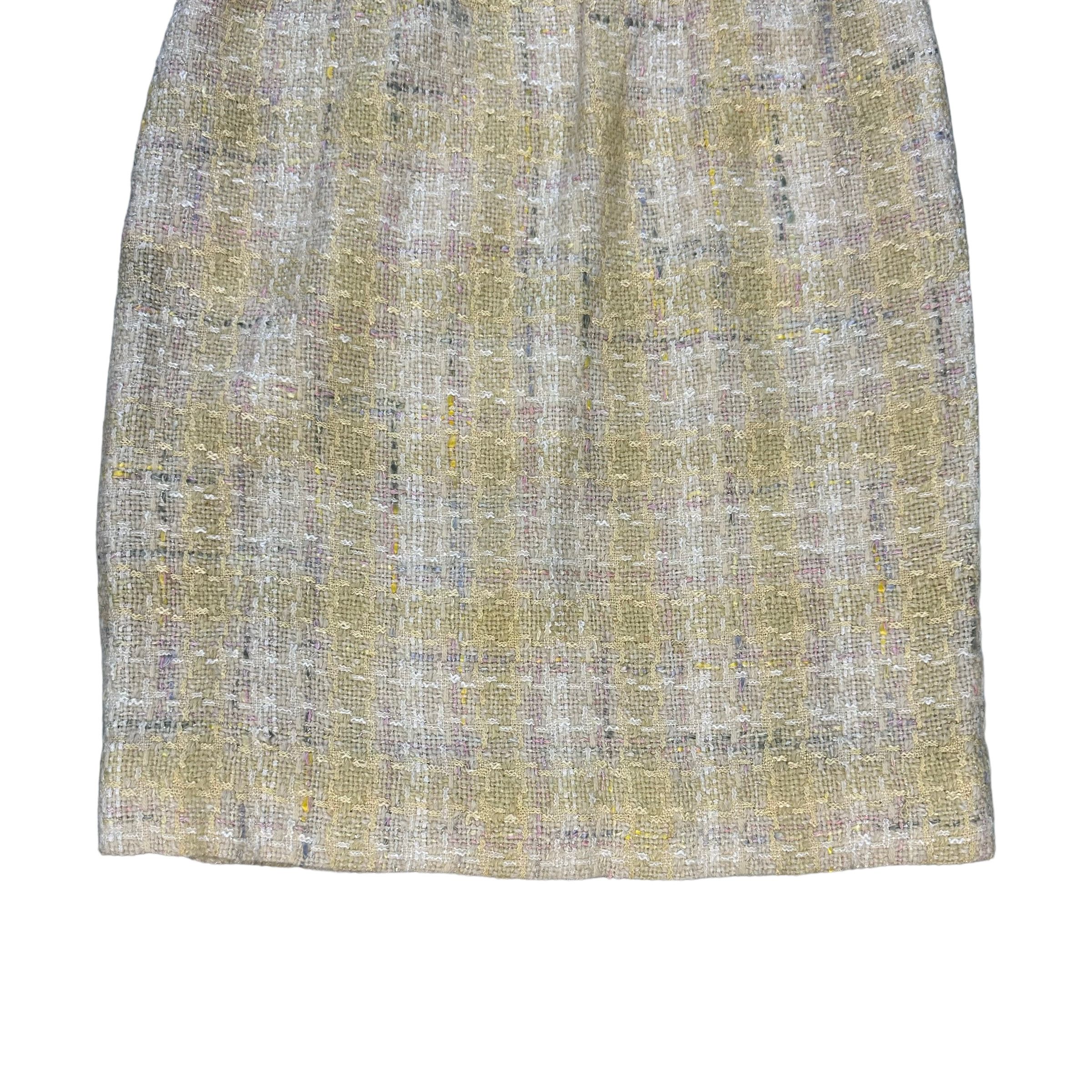 Courreges COURREGES PARIS YELLOW TWEED SKIRTS #7735-167 Size 24" / US 00 / IT 34 - 3 Thumbnail