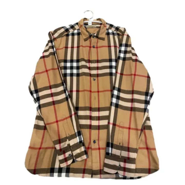 Burberry Burberry Classic Check Long Sleeve Shirt 0079 Size XL / US 12-14 / IT 48-50 - 1 Thumbnail