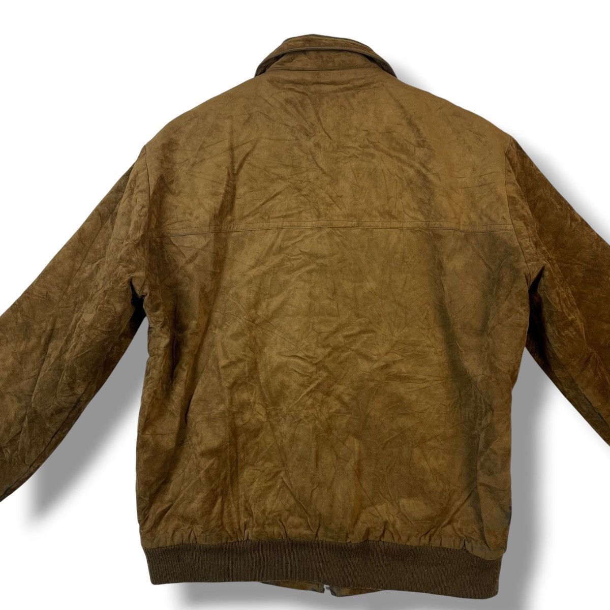 Japanese Brand VINTAGE VALIANTAS SUEDE LEATHER BOMBER JACKET MADE IN JAPAN Size US L / EU 52-54 / 3 - 11 Thumbnail