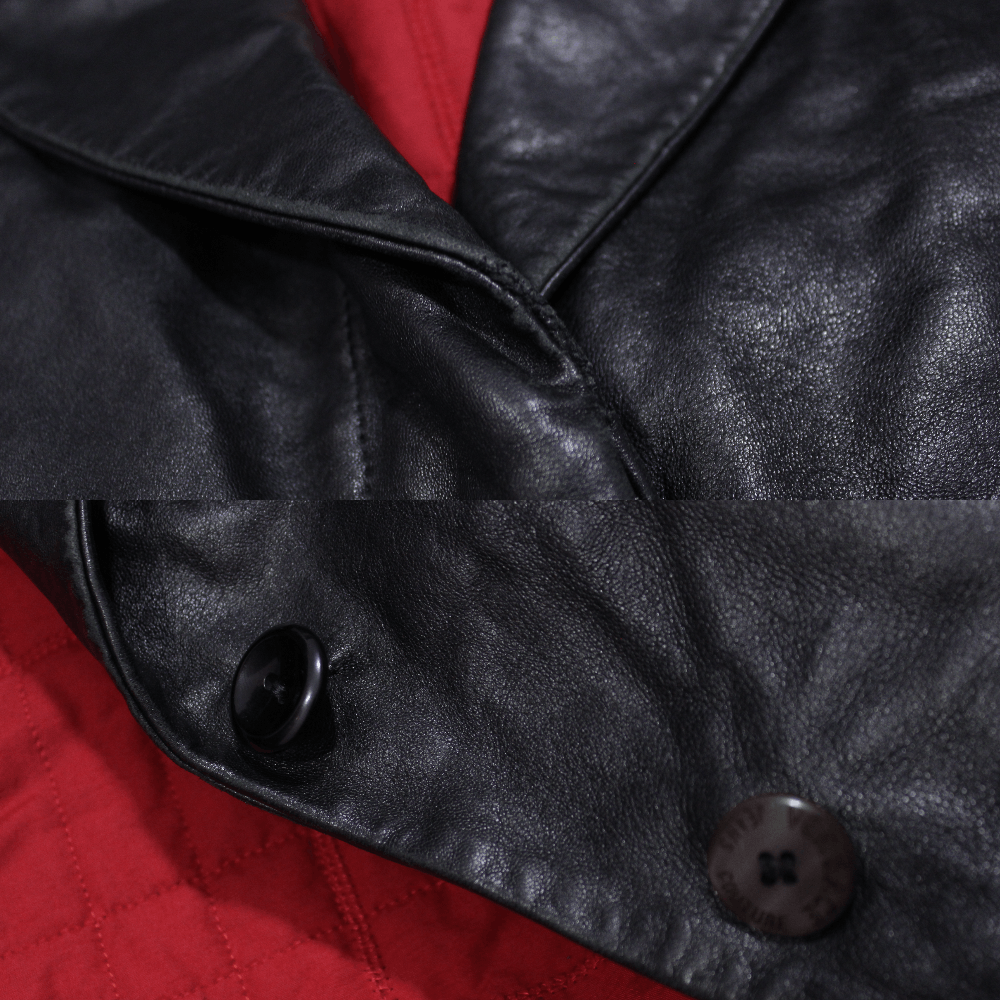 Versace 90S Leather Jacket Belted Coat Vintage Size S / US 4 / IT 40 - 12 Thumbnail