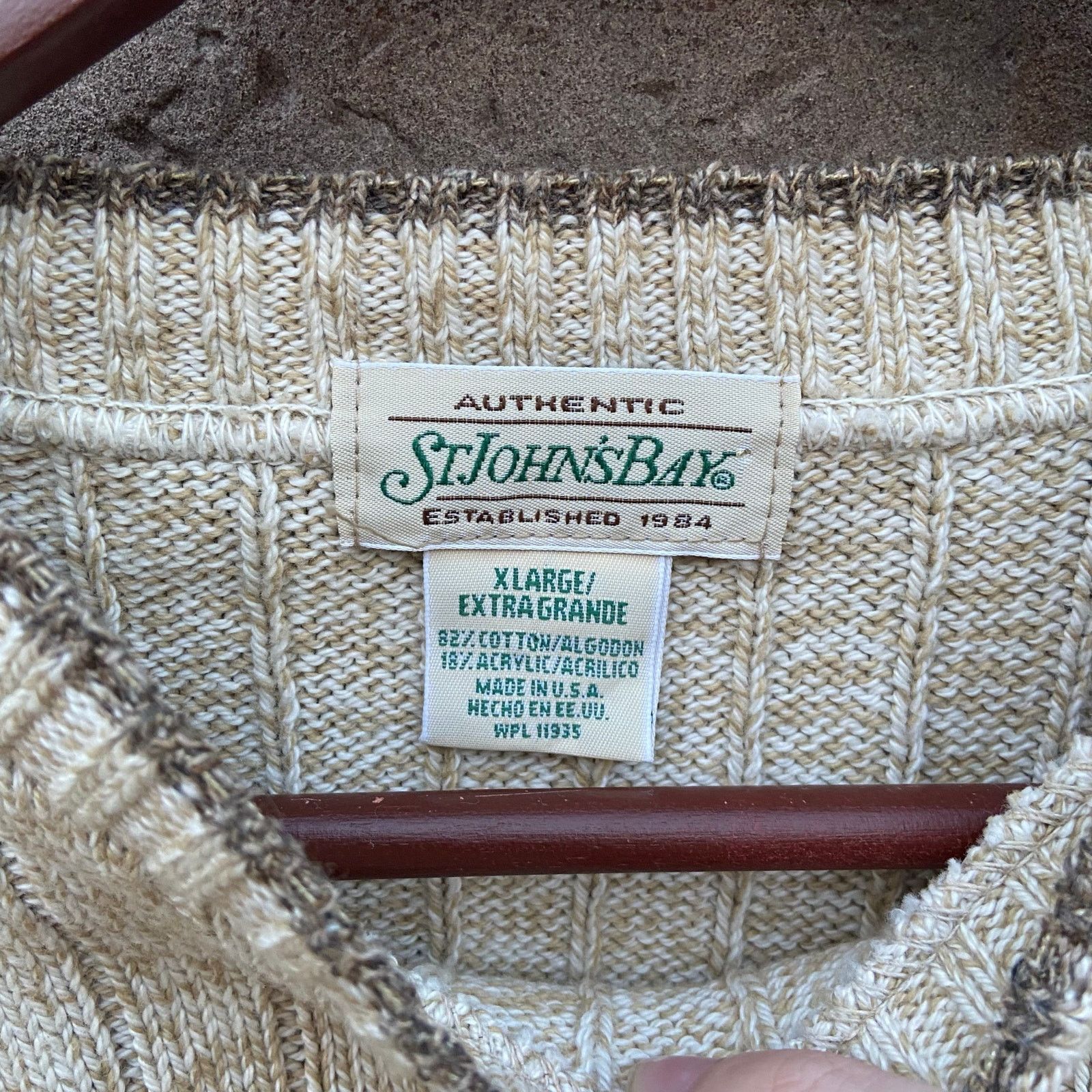 Vintage Vintage 90s St Johns Bay USA Made Knit Sweater XL Size US XL / EU 56 / 4 - 2 Thumbnail