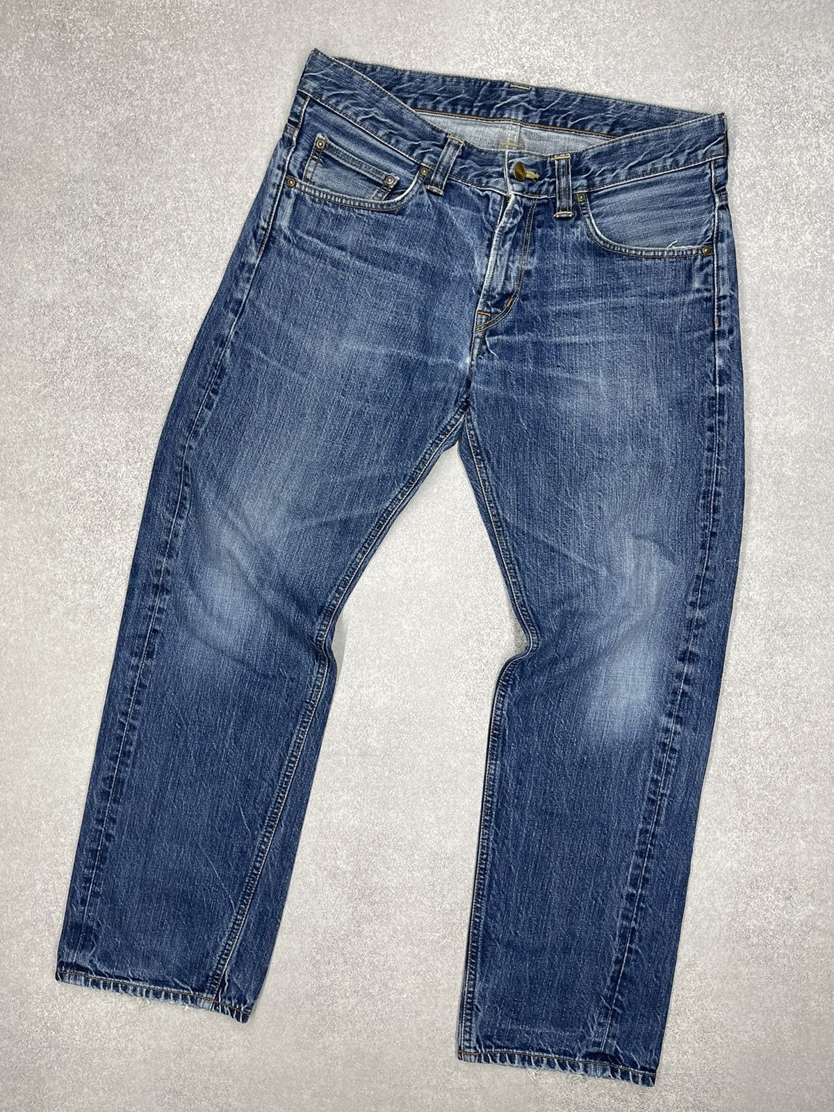 Carhartt × Carhartt Wip × Vintage Vintage Carhartt Bronco Denim Jeans Blue Y2K Size 32 Size US 32 / EU 48 - 5 Thumbnail