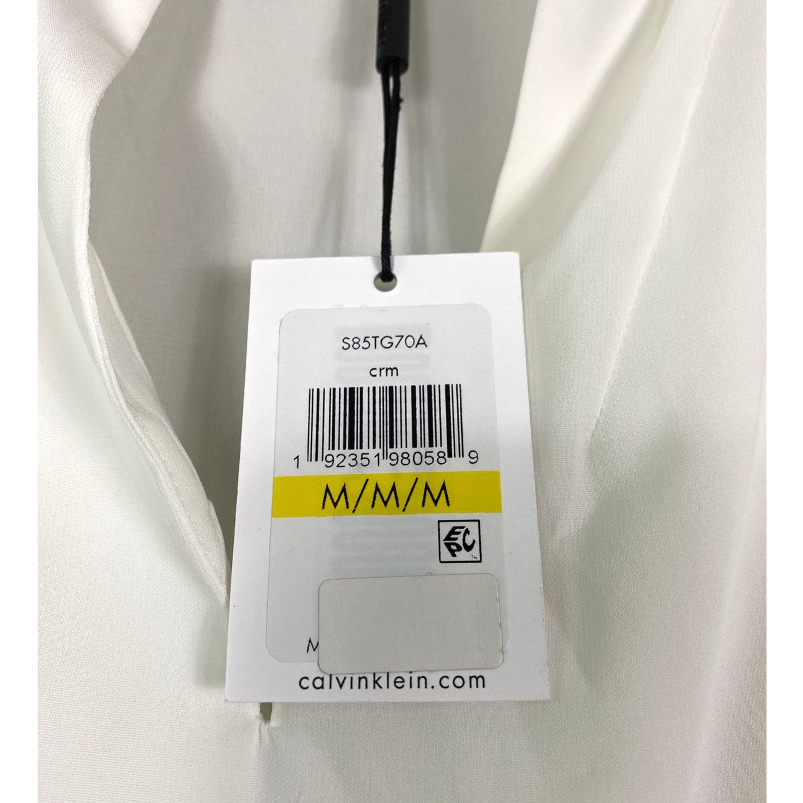 Calvin Klein NWT White Women's Calvin Klein Tunic Blouse M Size M / US 6-8 / IT 42-44 - 3 Thumbnail