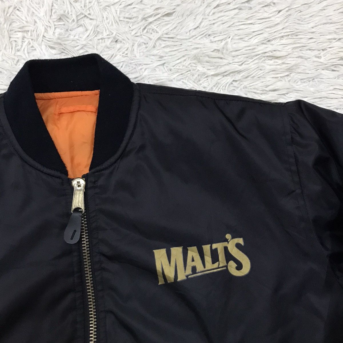 MLB Vintage Malt’s Riversible Bomber Jacket Size US XL / EU 56 / 4 - 9 Thumbnail