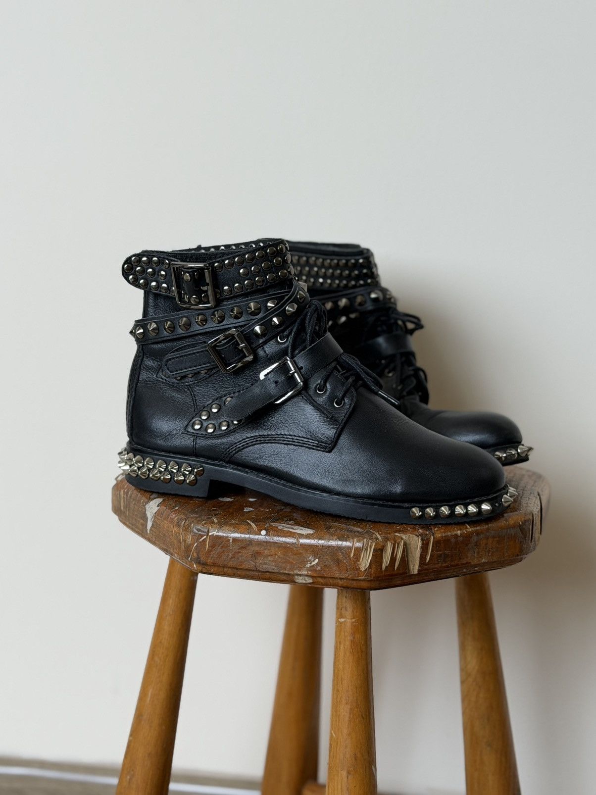 Yves Saint Laurent YvesSaintLaurent Luxury Biker Goth Archive Boots Size US 6 / IT 36 - 2 Thumbnail