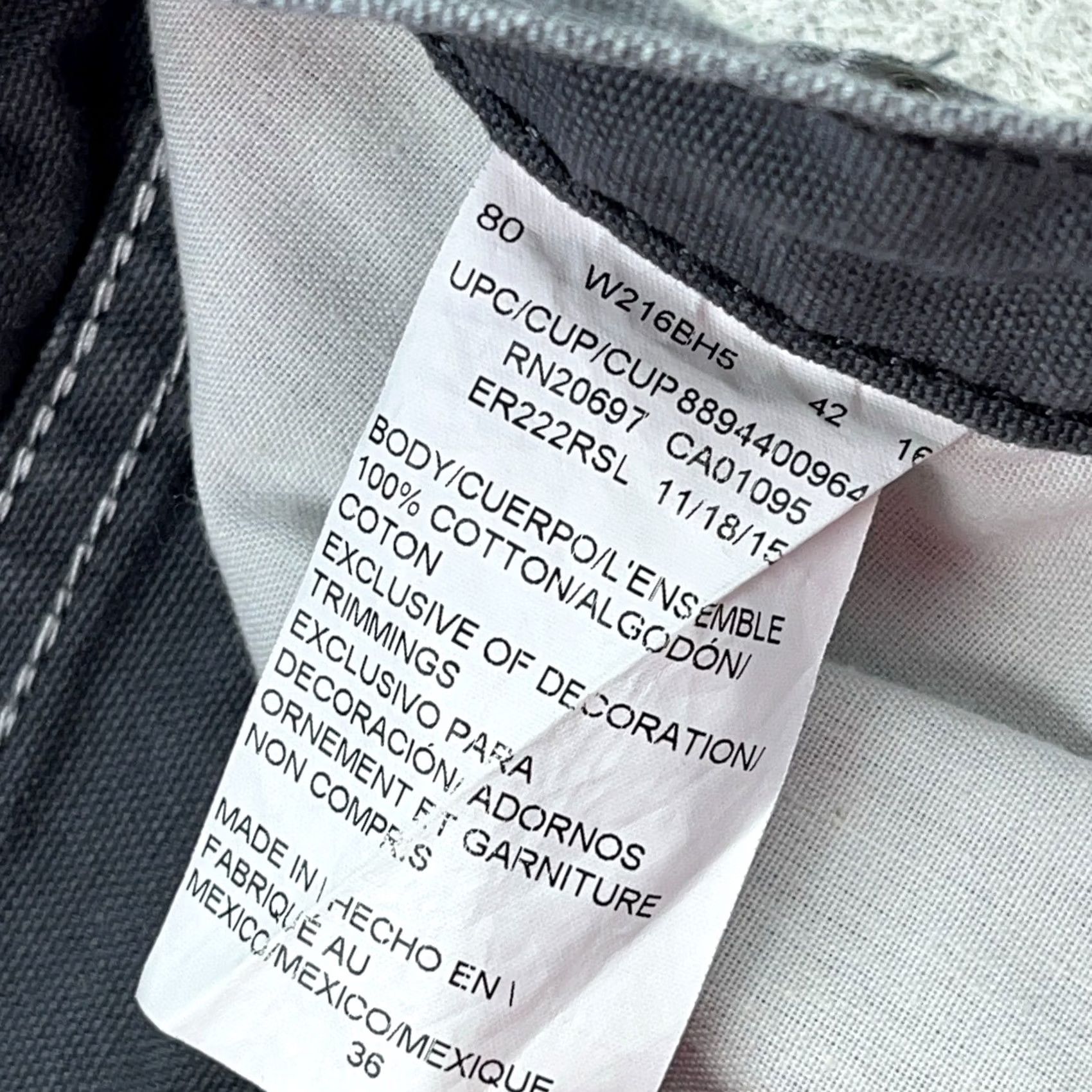 Dickies Dickies Carpenter Shorts Men 36 Gray Canvas Work Bermuda 5-Pocket Relaxed Rise High 11in Regular Size 36 Gray Dickies Mens Vintage No N/A Size US 36 / EU 52 - 3 Thumbnail