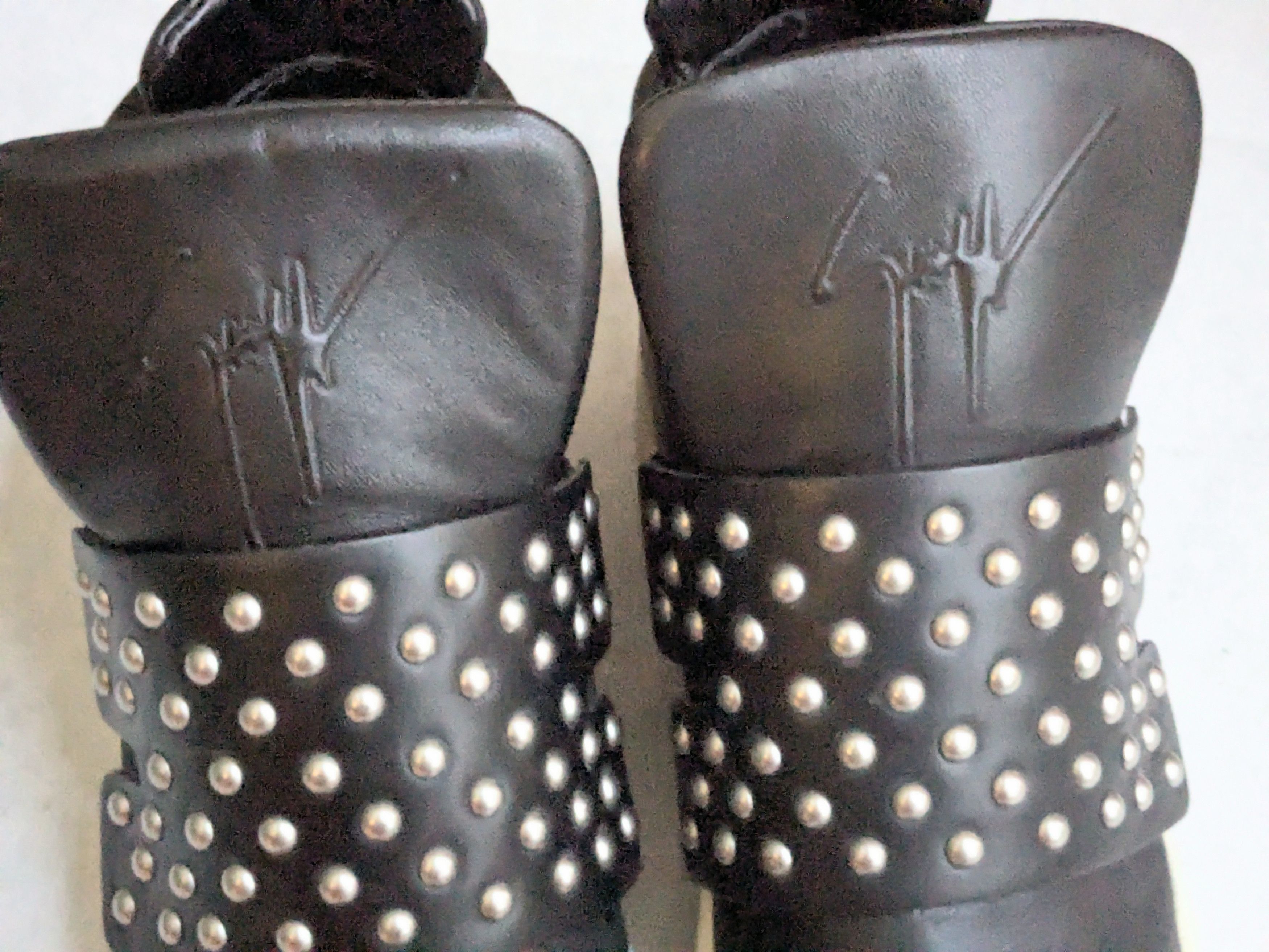 Giuseppe Zanotti Giuseppe Zanotti Sneakers 9.5 42.5 Black High Tops White Size US 9.5 / EU 42-43 - 2 Thumbnail