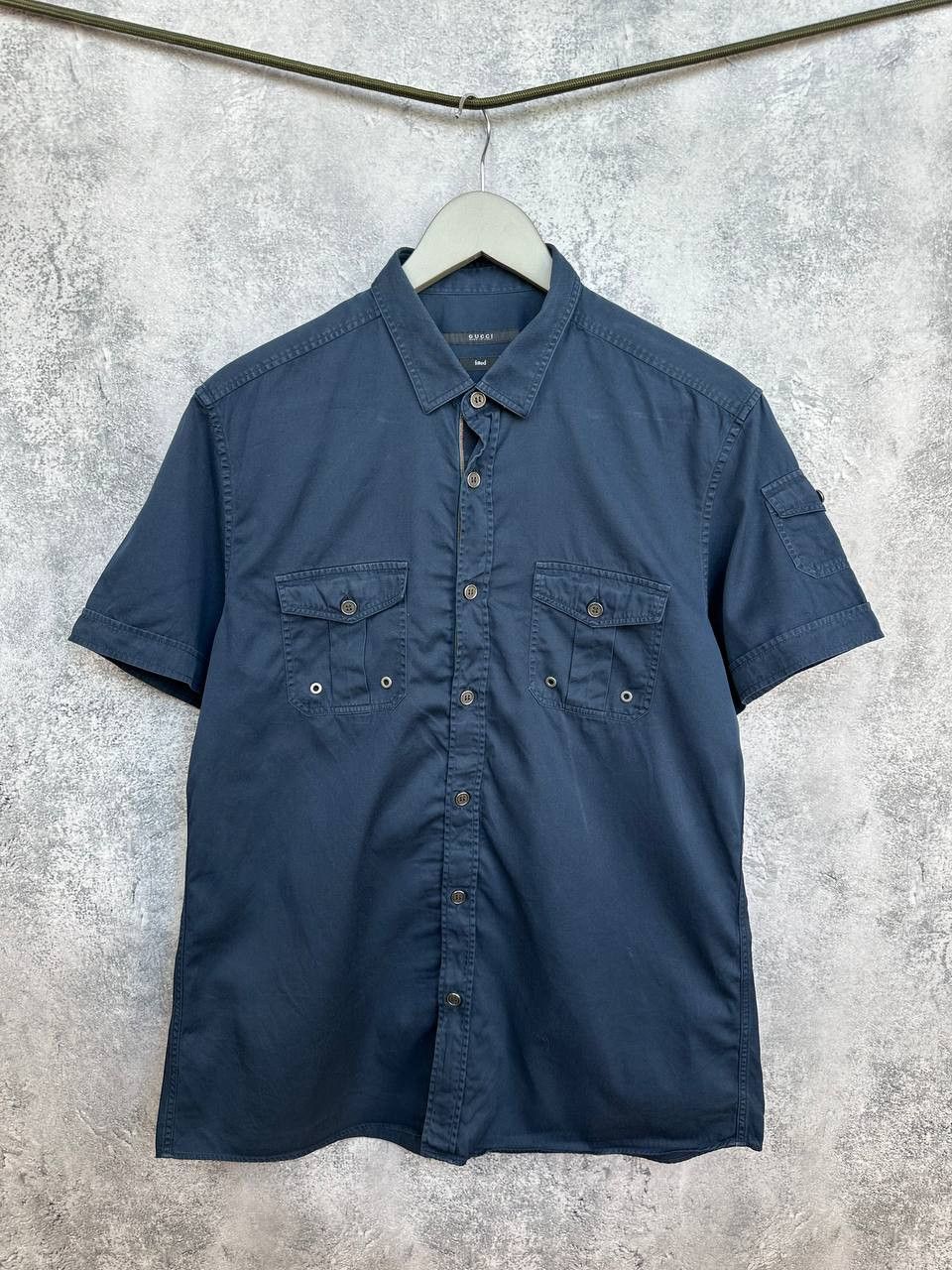 Gucci Gucci x Tom Ford era Fitted SS Shirt Military Style Pocket Size US L / EU 52-54 / 3 - 1 Thumbnail