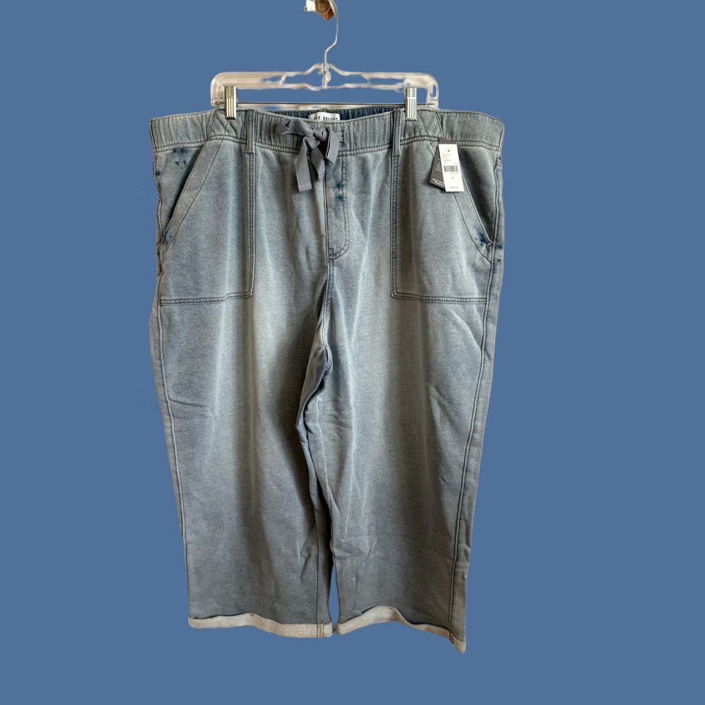Vintage VINTAGE Lane Bryant Boyfriend Jeans, 24, Light Blue Denim, NWT, Plus, Mid Rise, Relaxed, Cotton/Polyester, Denim, Beachy, Women, Jeans Size 42" / US 20 - 1 Thumbnail