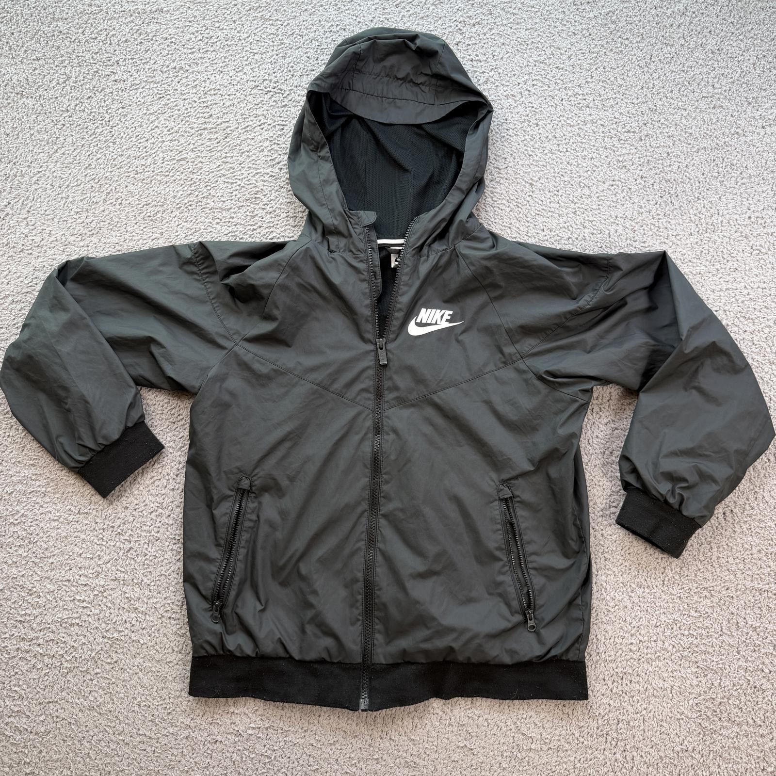 Nike Nike Windbreaker Jacket Mens Large Gray Full Zip Hooded Size US L / EU 52-54 / 3 - 1 Thumbnail