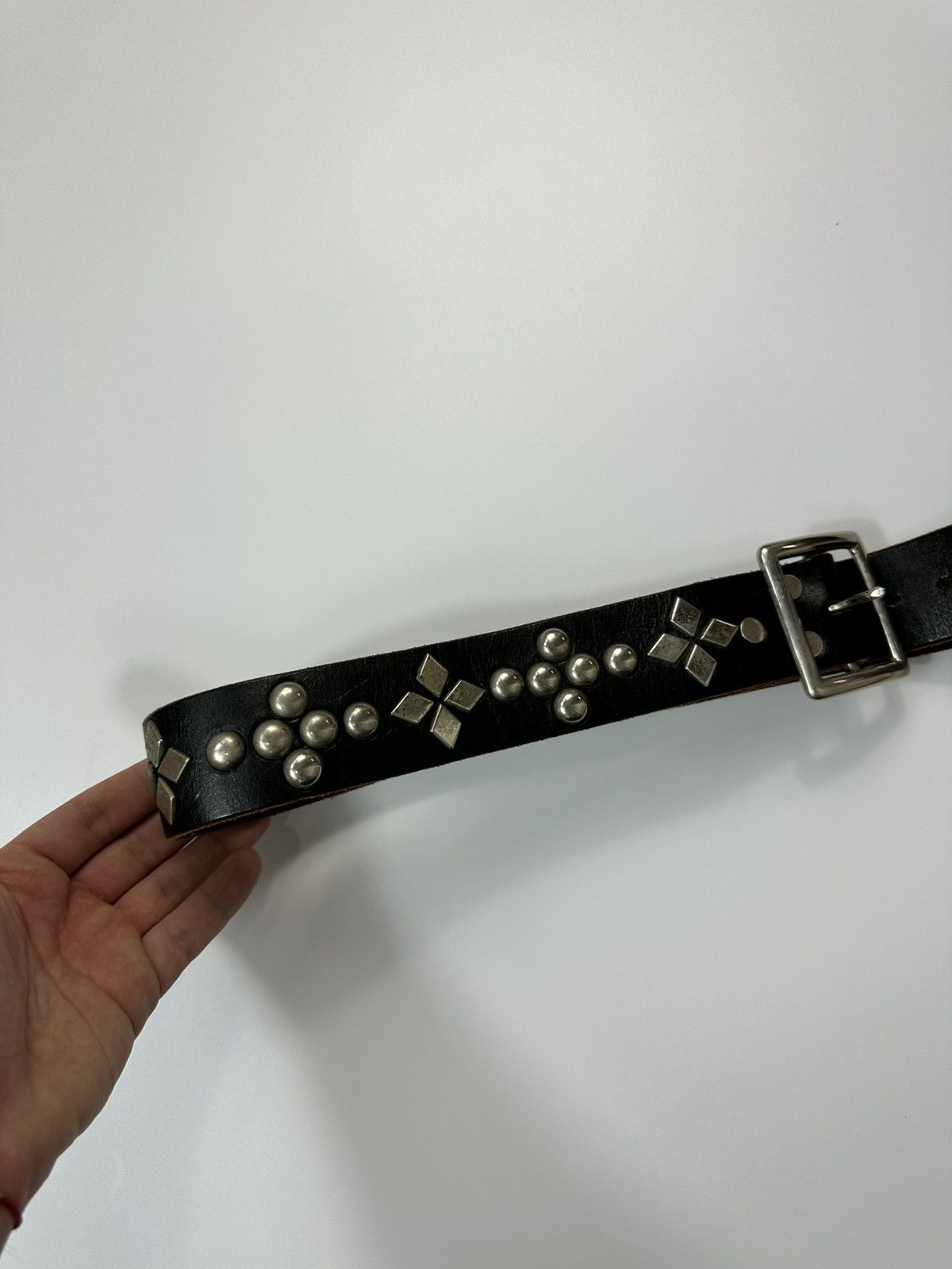 Hollywood Trading Company Hollywood Trading Company Leather Studded Belt Men's 104 Size ONE SIZE - 4 Thumbnail