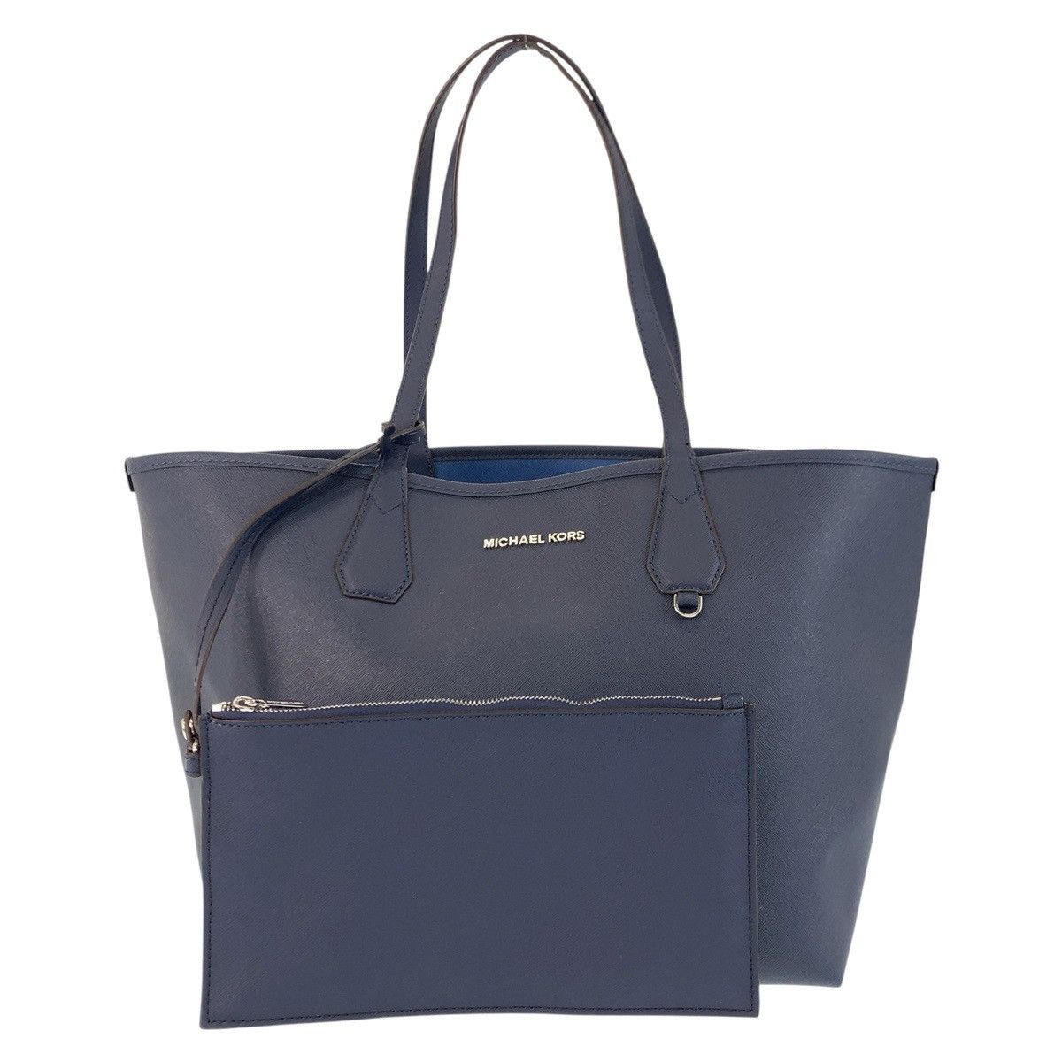 Michael Kors Michael Kors Leather 2Way Bag Leather Shoulder Bag in Blue, Women's
