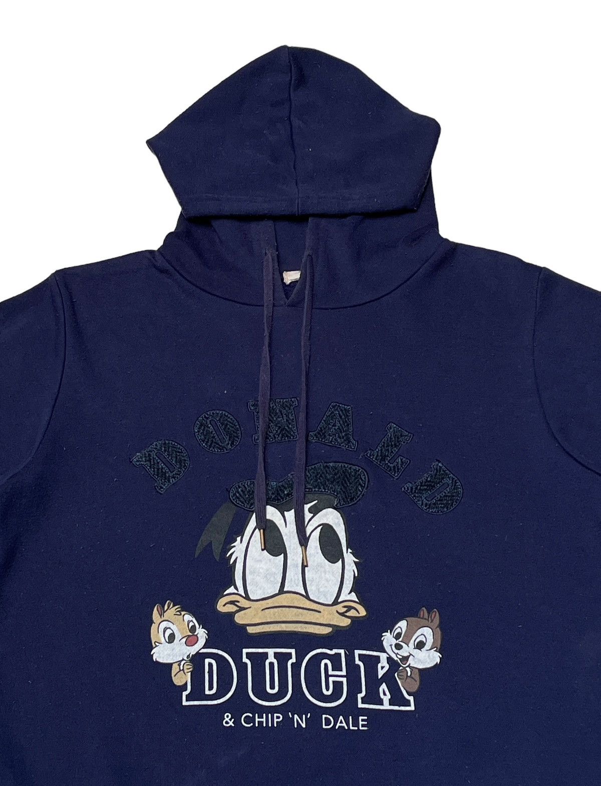 Disney × Harris Tweed × Vintage Vintage Brand Harris Tweed Donald Duck Hoodies 1990s Size US S / EU 44-46 / 1 - 6 Thumbnail