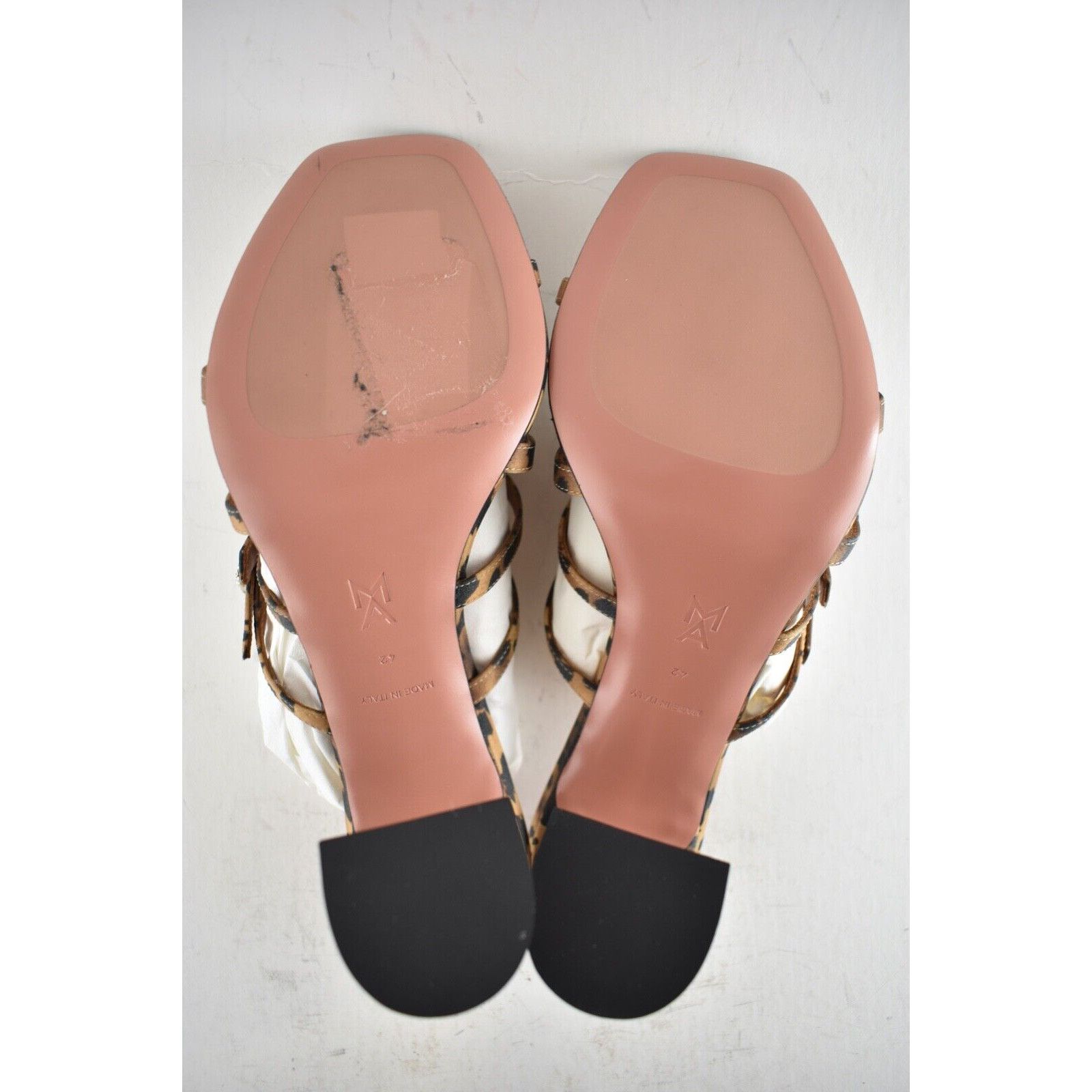 Amina Muaddi Robyn Slipper Satin Crystal Backless Sandal Heel Pump 42 Size US 12 / IT 42 - 12 Thumbnail