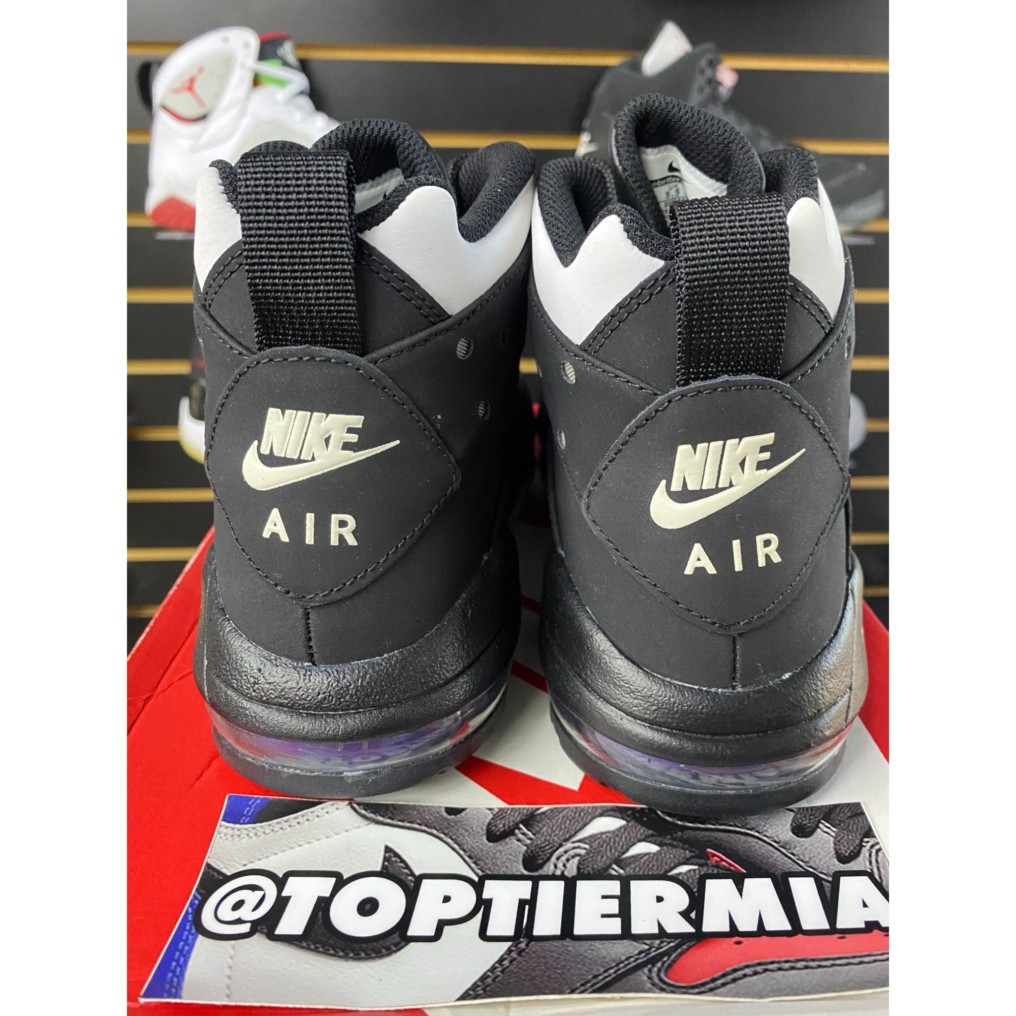 Nike NIKE AIR MAX CB 94 BLACK WHITE PURPLE SZ 6Y Size US 6 / EU 39 - 4 Thumbnail