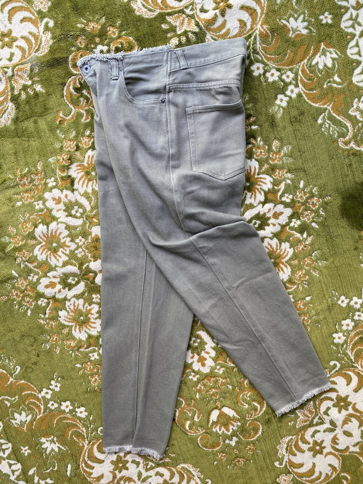 Johnbull Johnbull Kojima Japan Unite Tapered Jeans Pants Olive Green Size 31" - 6 Thumbnail
