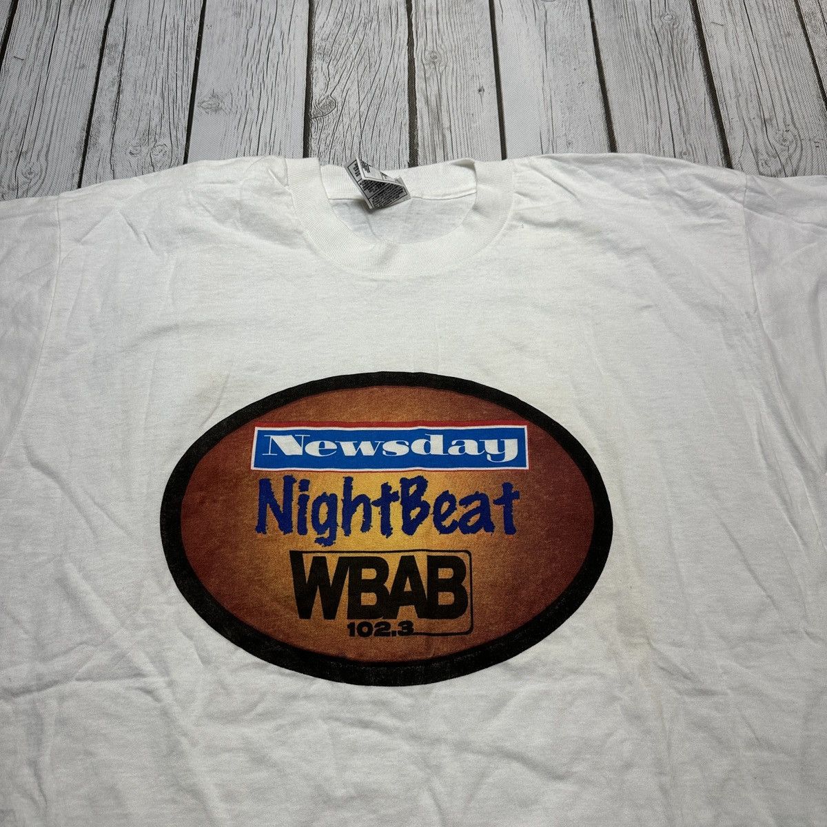 Fruit Of The Loom × Vintage Vintage WBAB Night Beat tee Size US XL / EU 56 / 4 - 3 Thumbnail