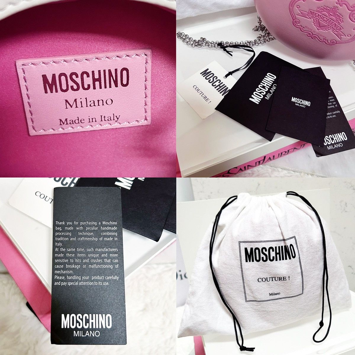 Moschino Authentic Moschino RARE Macaron Pink Marie Antoinette Bag Size ONE SIZE - 13 Thumbnail