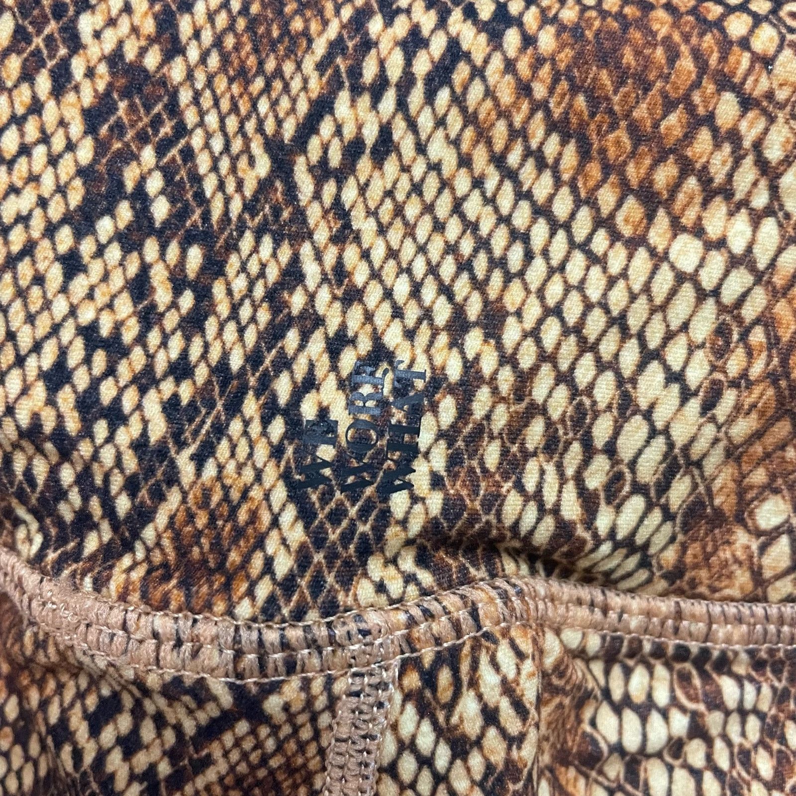 WeWoreWhat WeWoreWhat Python High Waist Leggings Large NWT $78 Revolve Size 32" / US 10 / IT 46 - 3 Thumbnail