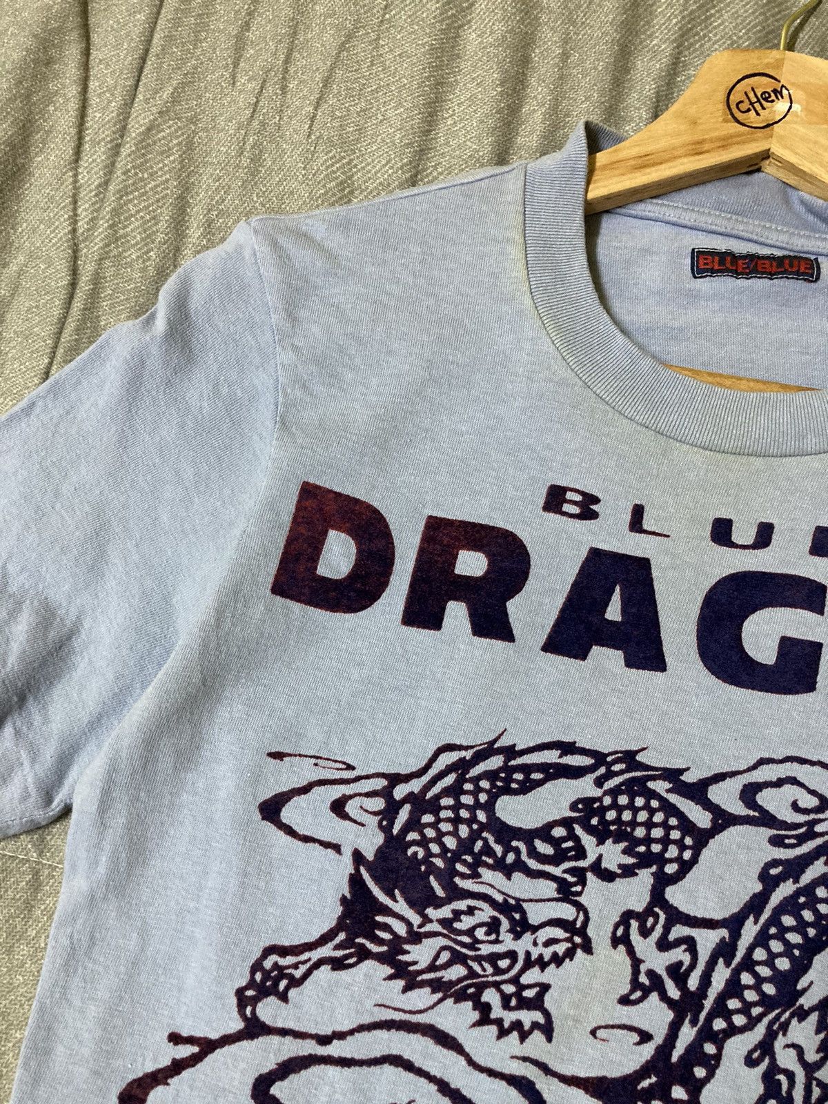 Blue Blue Japan × Japanese Brand × Vintage Vintage Blue Blue Japan Blue Dragon T-Shirt Size US S / EU 44-46 / 1 - 4 Thumbnail