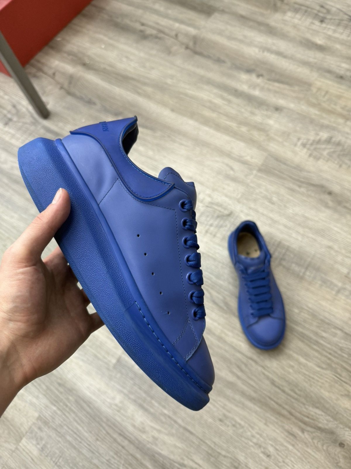 Alexander McQueen Alexander Mcqueen Oversized Sneaker (Cobalt Blue) Size US 9 / EU 42 - 1 Thumbnail