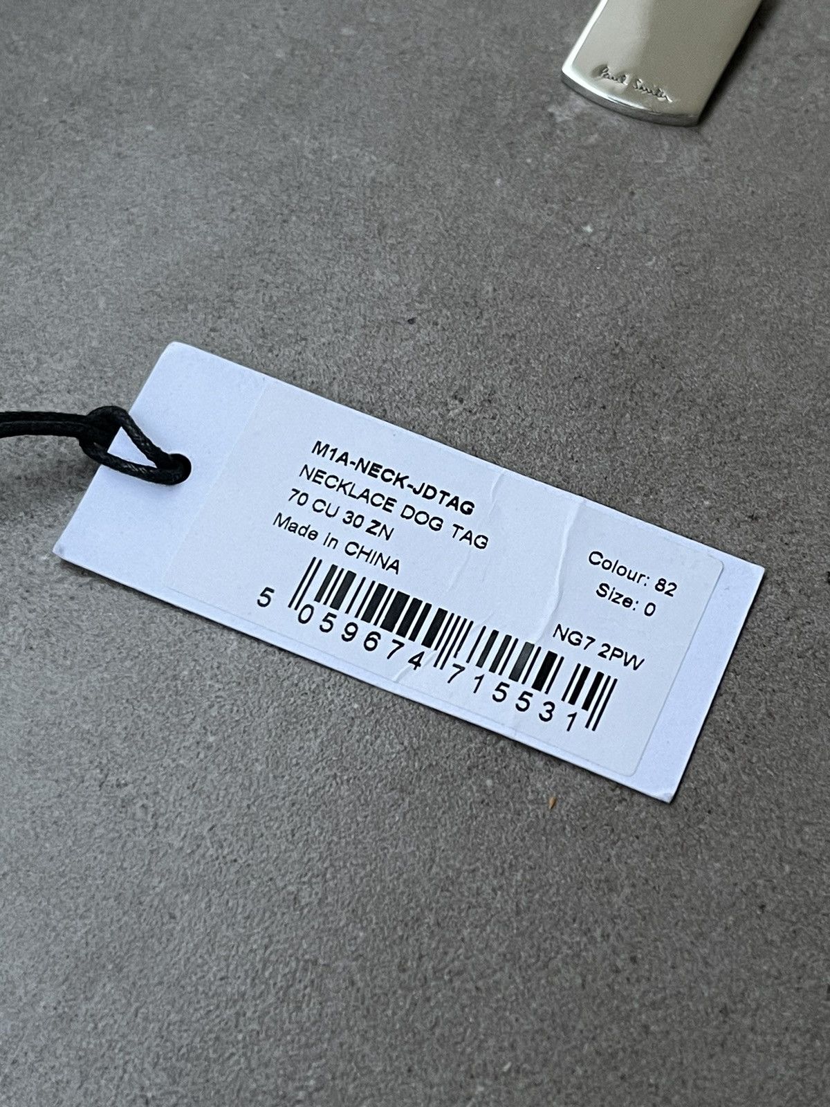 Paul Smith !DS! SS23 Paul Smith Dog Tag Necklace Size ONE SIZE - 13 Thumbnail