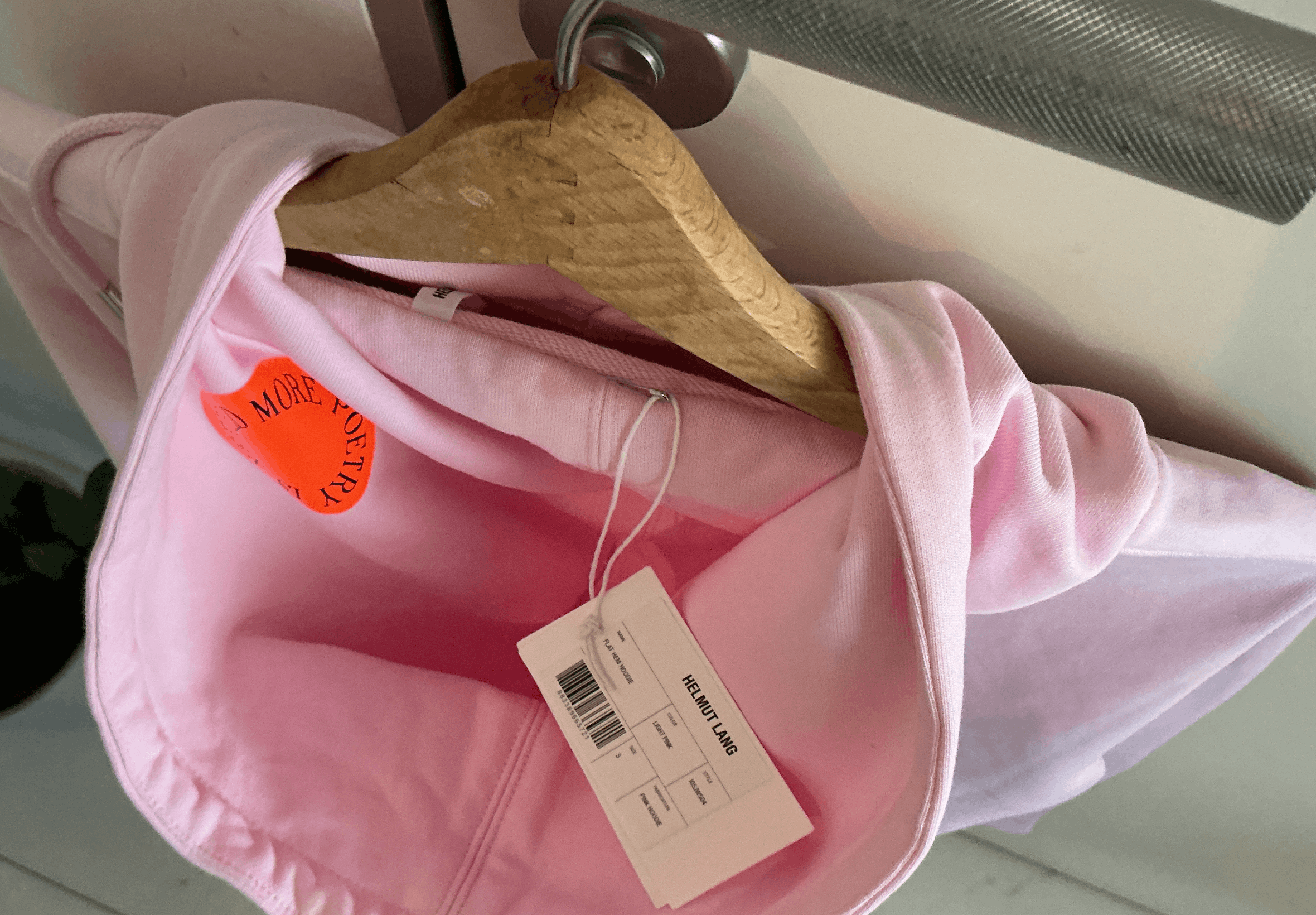 Helmut Lang Helmut Lang x Jeremy Deller Pink Hoodie – Made in Portugal Size US S / EU 44-46 / 1 - 16 Thumbnail