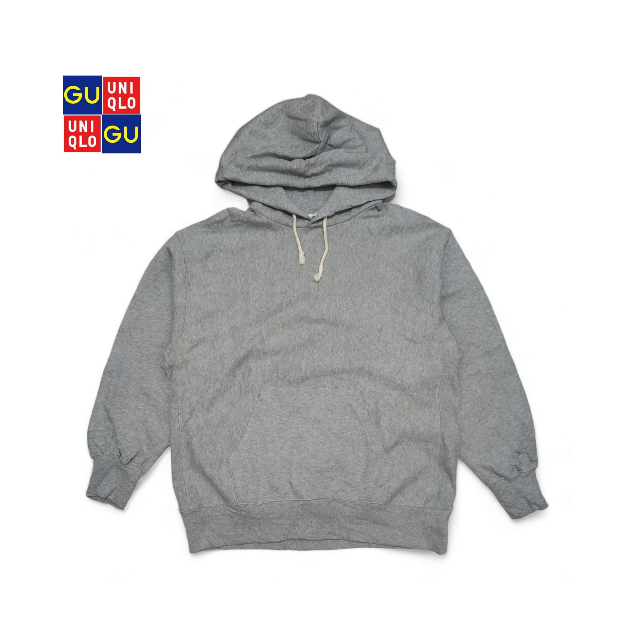 GU GU by Uniqlo Basic Hoodie Jacket Grey Japanese Brand Size US XL / EU 56 / 4 - 1 Thumbnail