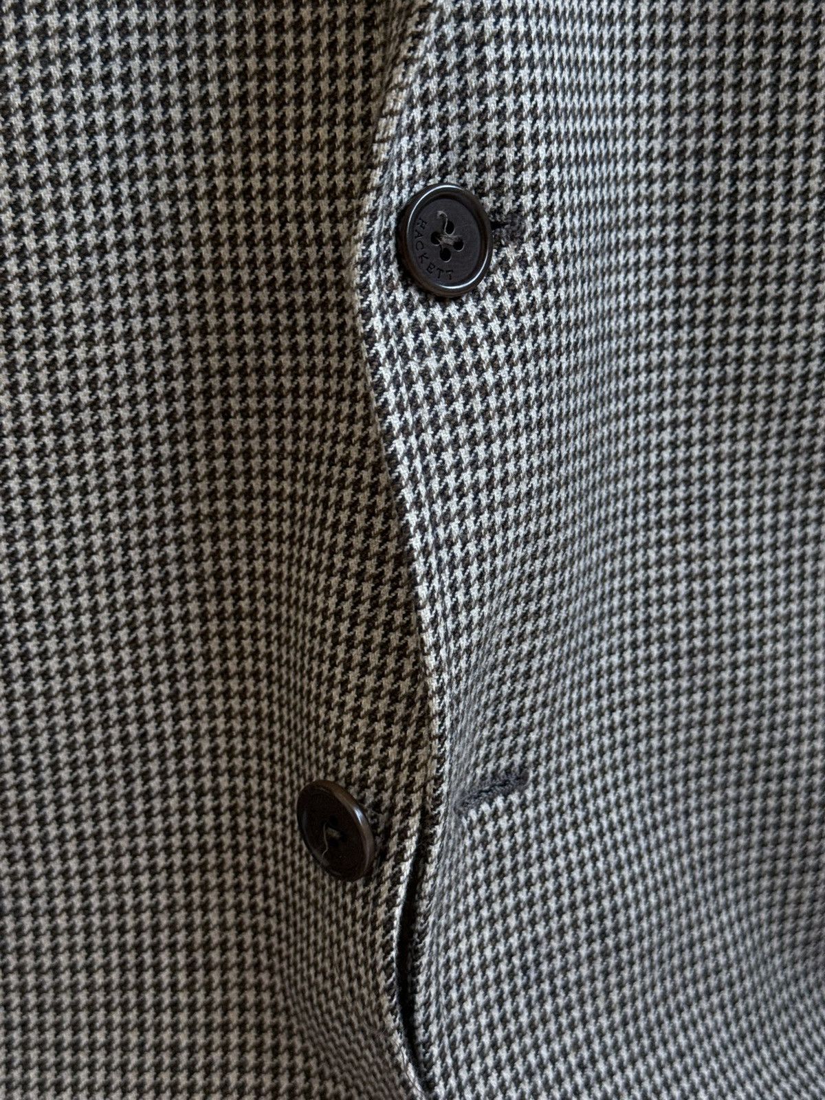 Hackett Hackett London Wool-Cotton Elbow Patch Blazer Jacket Size 40R - 5 Thumbnail