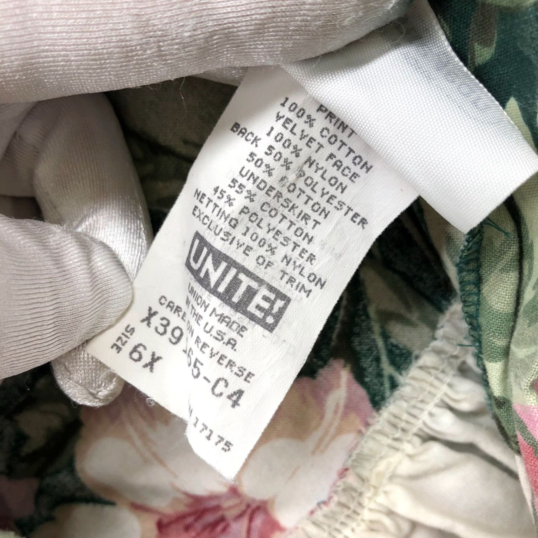 Vintage VINTAGE Bonnie Jean Girls Dress 6X 90s Party Floral Puff Sleeve Tulle Cotton Girls Size US 39 - 7 Thumbnail