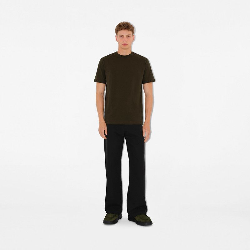 Burberry o1w1db10326 Fox Cotton T-Shirt in Green Size US XXS / EU 40 - 2 Thumbnail