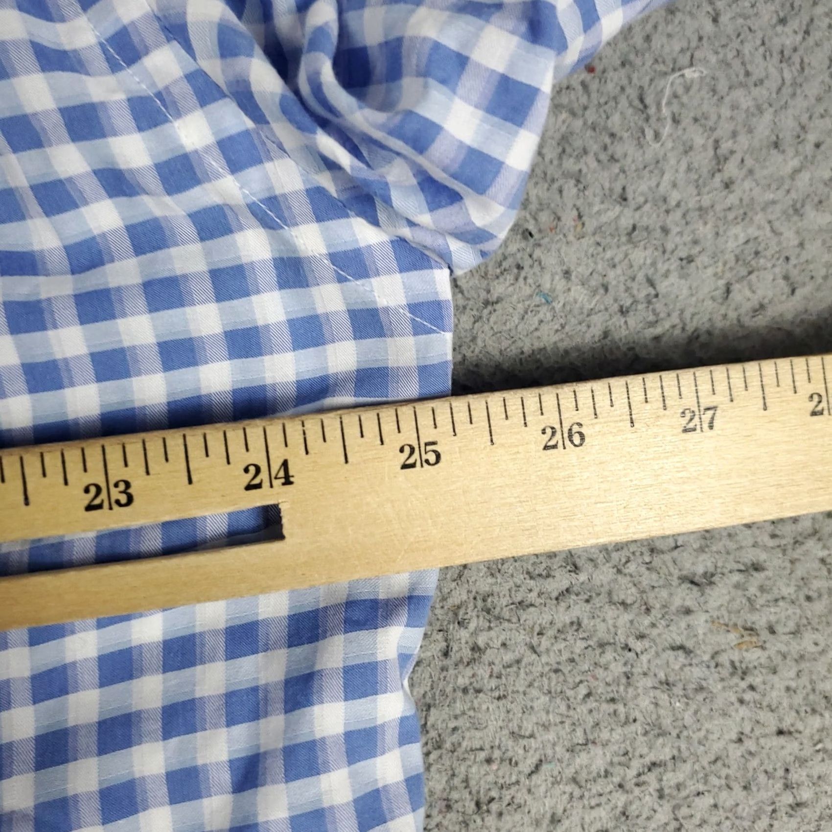 Ermenegildo Zegna Ermenegildo Zegna Shirt Mens XL Blue Check Button Up Long Sleeve Size US XL / EU 56 / 4 - 6 Thumbnail