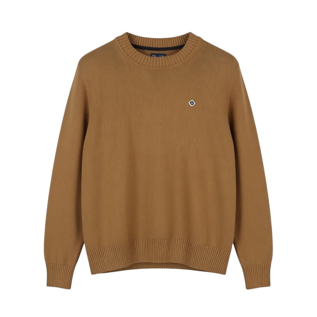 Gant ICON G COTTON C-NECK L Roasted Walnut Knit 88077 Size L / US 10 / IT 46 - 1 Thumbnail