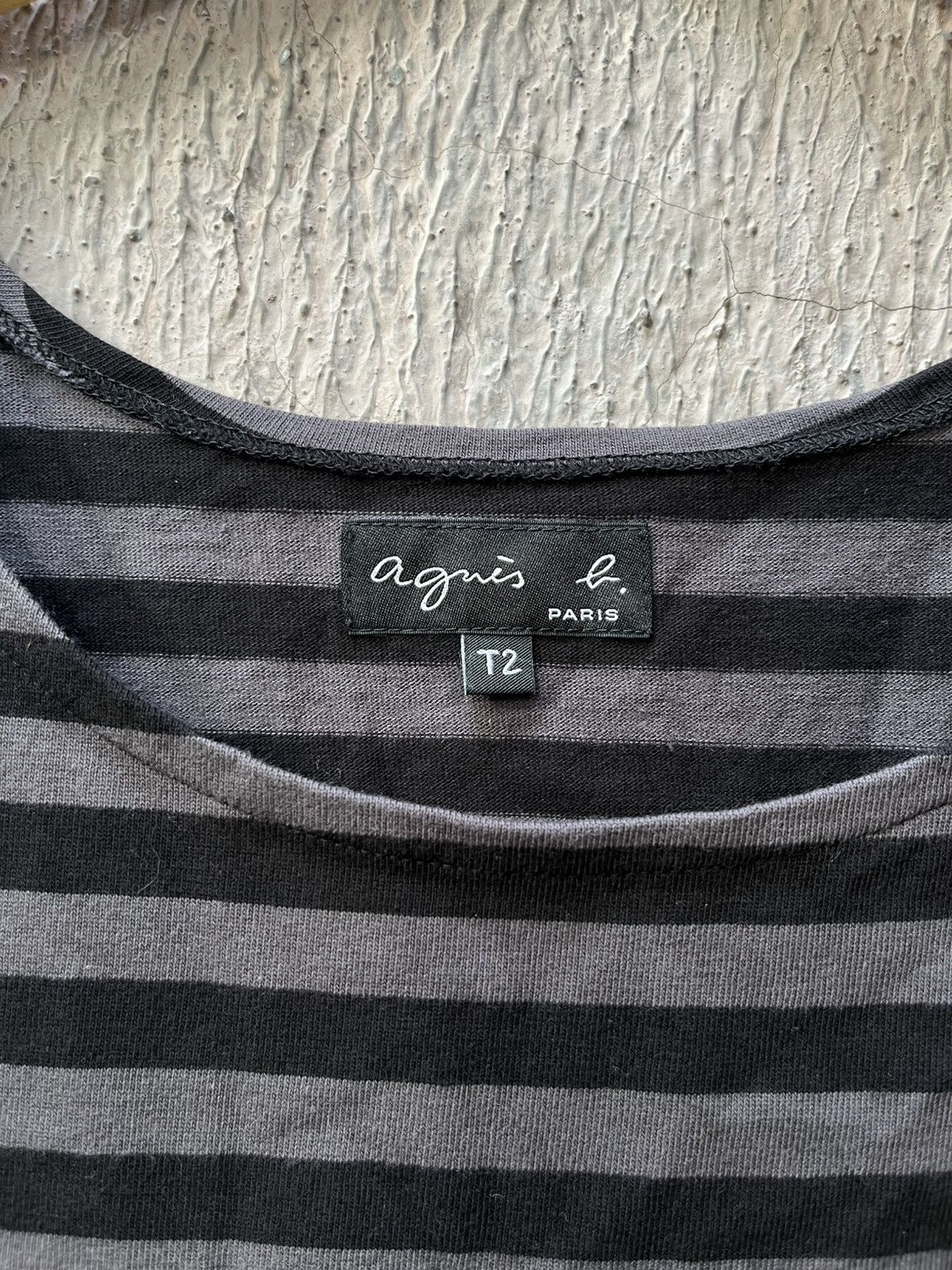 agnes b. Agnes B Black / Grey Stripe Size US S / EU 44-46 / 1 - 3 Thumbnail