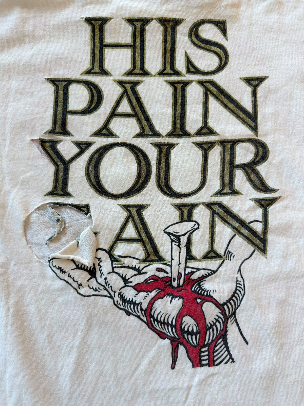 Vintage *RARE* VINTAGE 1990 LORD’S GYM GOD BODYBUILDING JESUS CHRIST Size US XXL / EU 58 / 5 - 9 Thumbnail