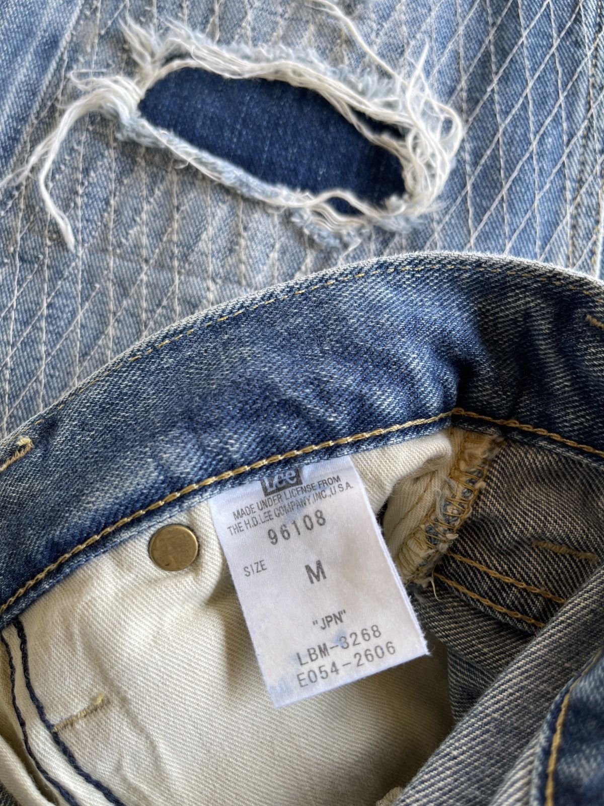 Lee LEE x AKM Patchwork Distressed Denim Size US 32 / EU 48 - 16 Thumbnail