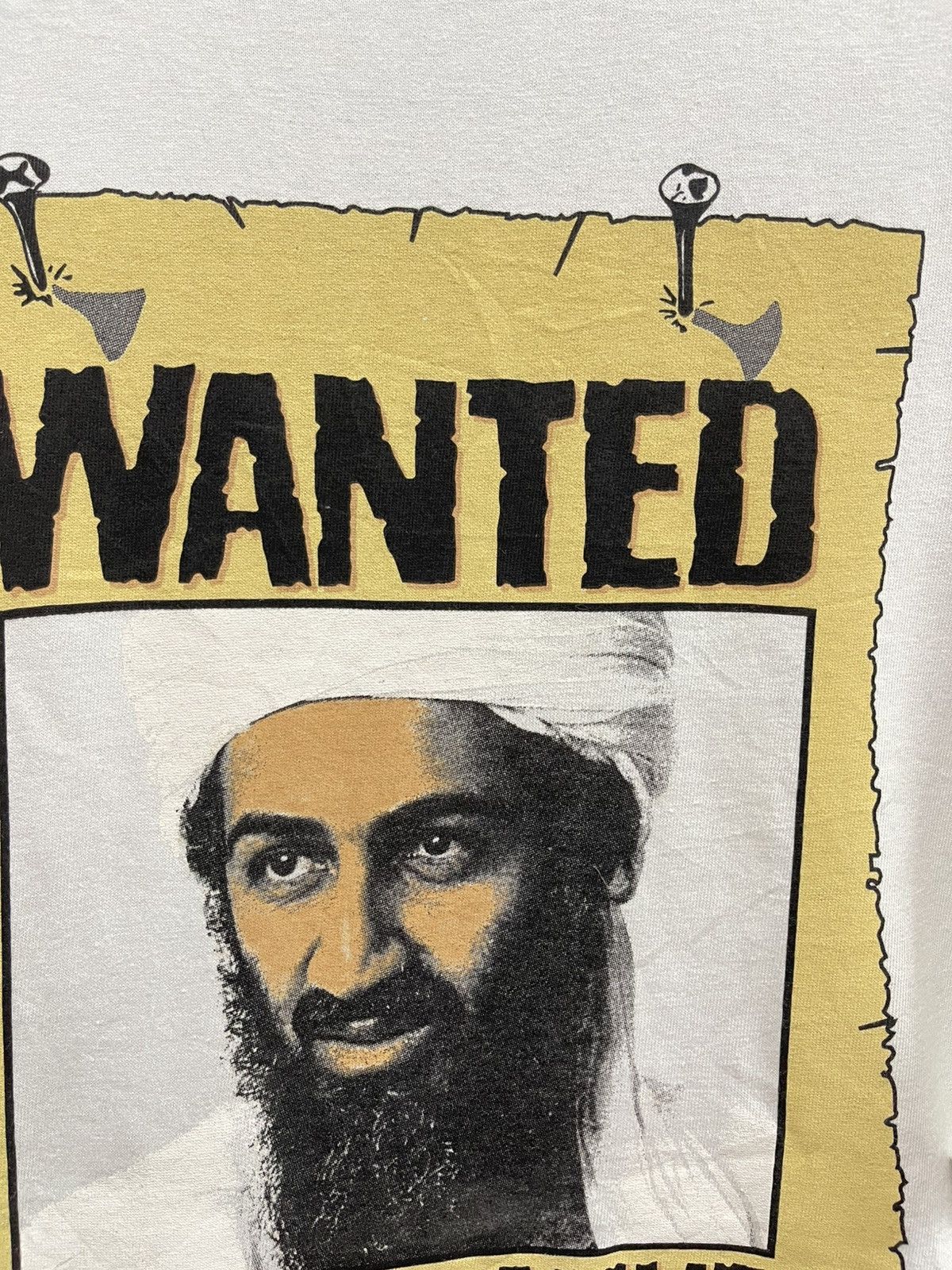 Vintage Vintage Y2K Osama Bin Laden " Wanted Dead Or Live "🔥🔥🔥 Size US XL / EU 56 / 4 - 4 Thumbnail