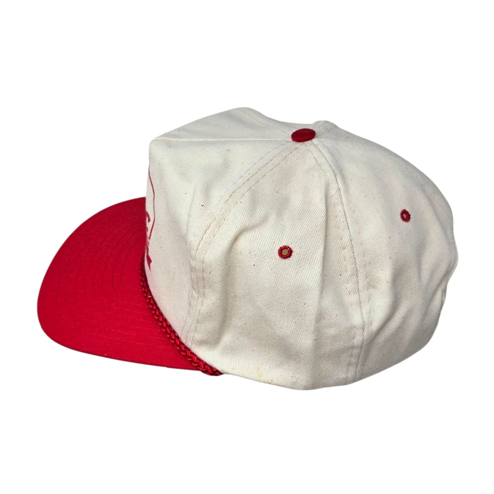 Vintage VINTAGE Atlantic Dairy Cooperative Trucker Hat ADC Rope Snapback Adjustable Red Men One Size Trucker Hat USA Adjustable Size ONE SIZE - 3 Thumbnail
