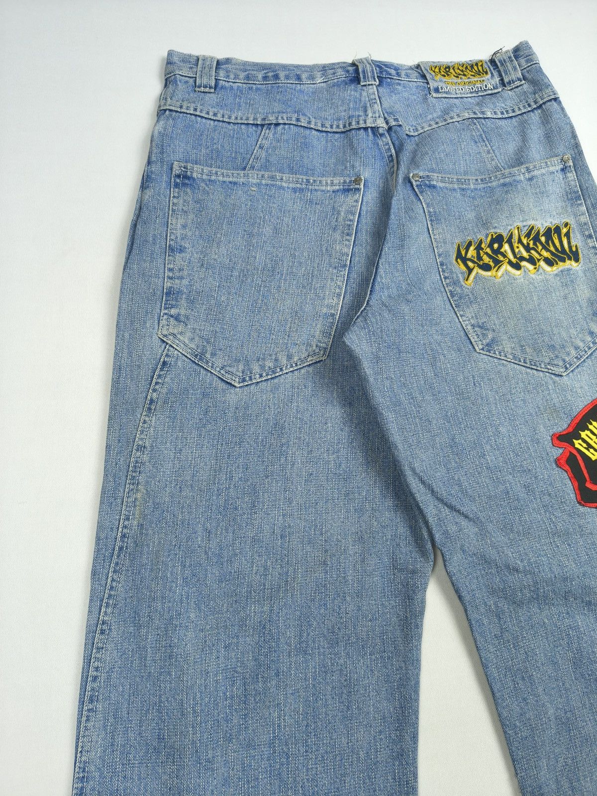 Karl Kani Karl Kani Rare Limited Edition Biker Patchwork Y2K Jean(067) Size US 34 / EU 50 - 13 Thumbnail