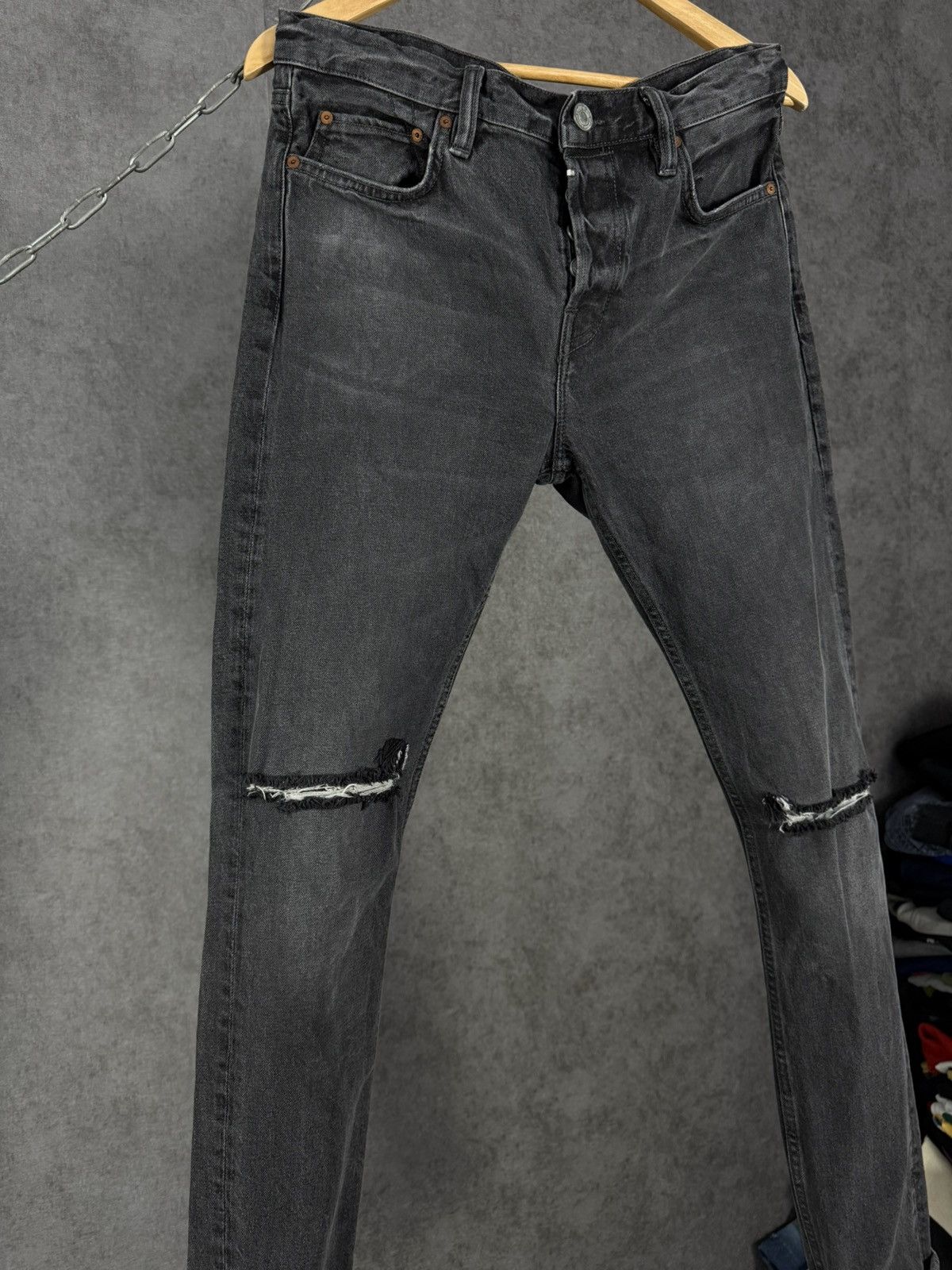 Allsaints Allsaints Cigarette designer distressed denim jeans Size US 31 - 3 Thumbnail