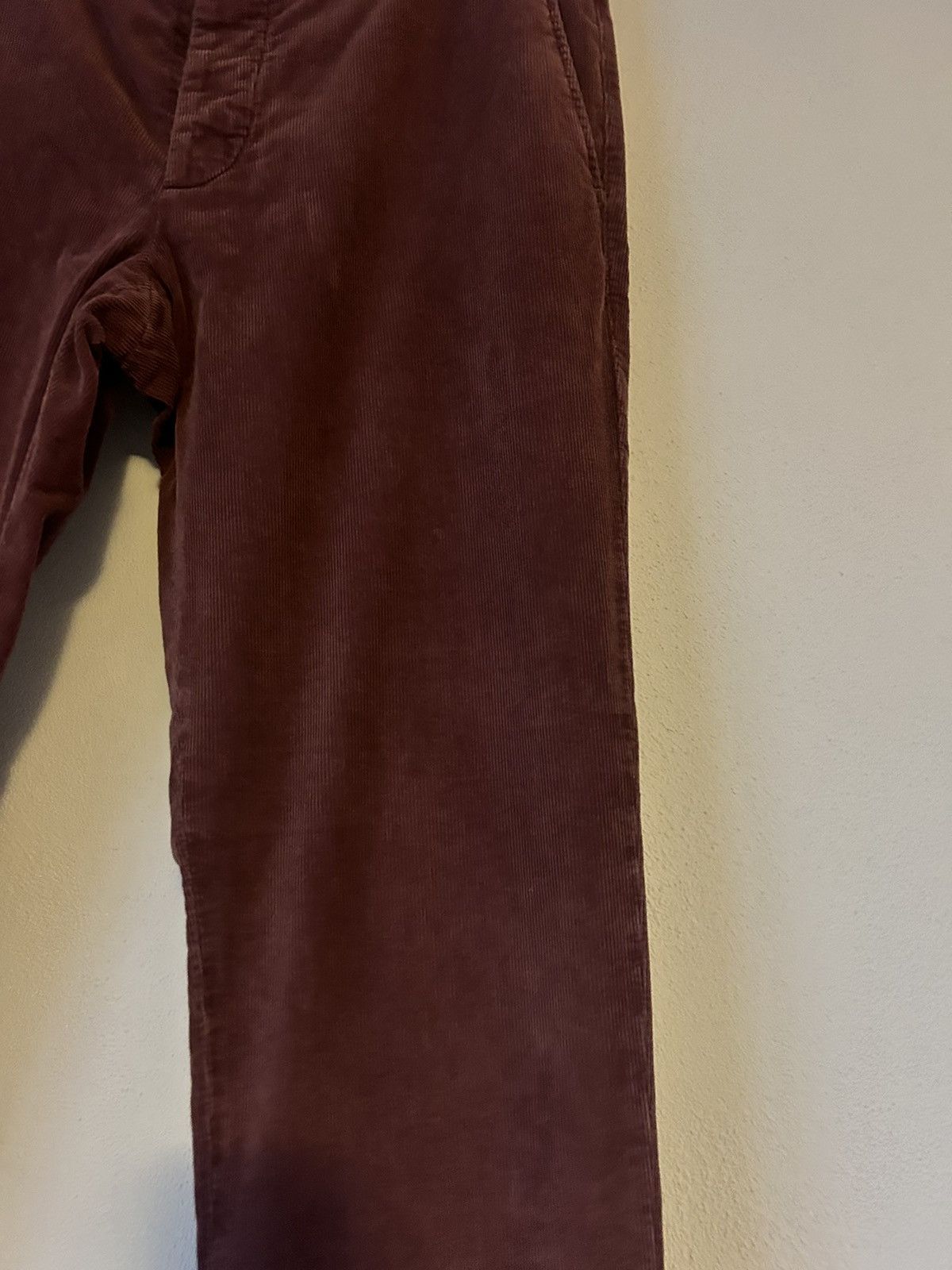 Brunello Cucinelli Brunello Cucinelli Burgundy Corduroy Trousers - Size 52 Size US 36 / EU 52 - 6 Thumbnail