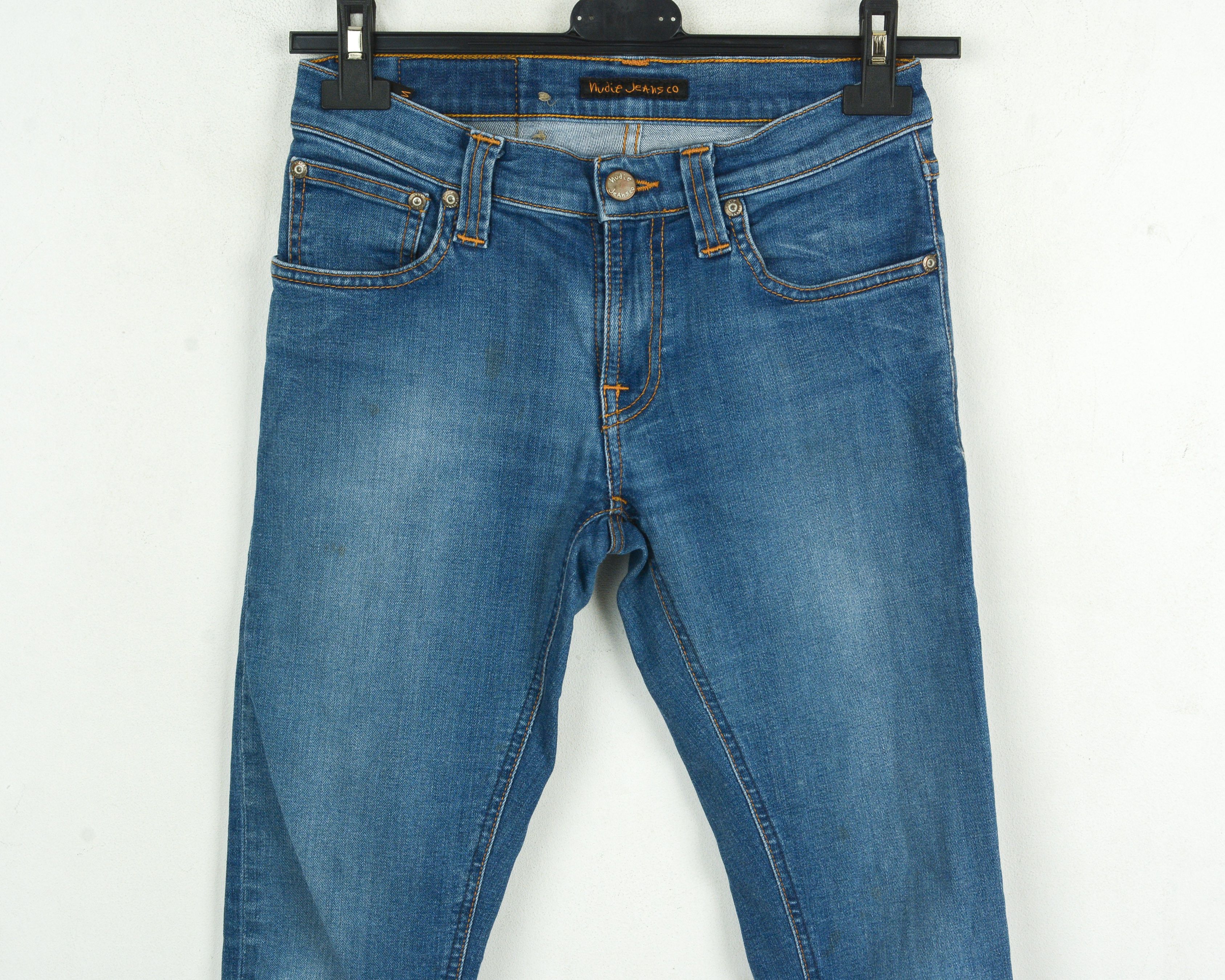 Nudie Jeans Women W25 L32 Skinny Low Rise Slim Pants Stretch Trousers Size 25" / US 0 / IT 36 - 2 Thumbnail
