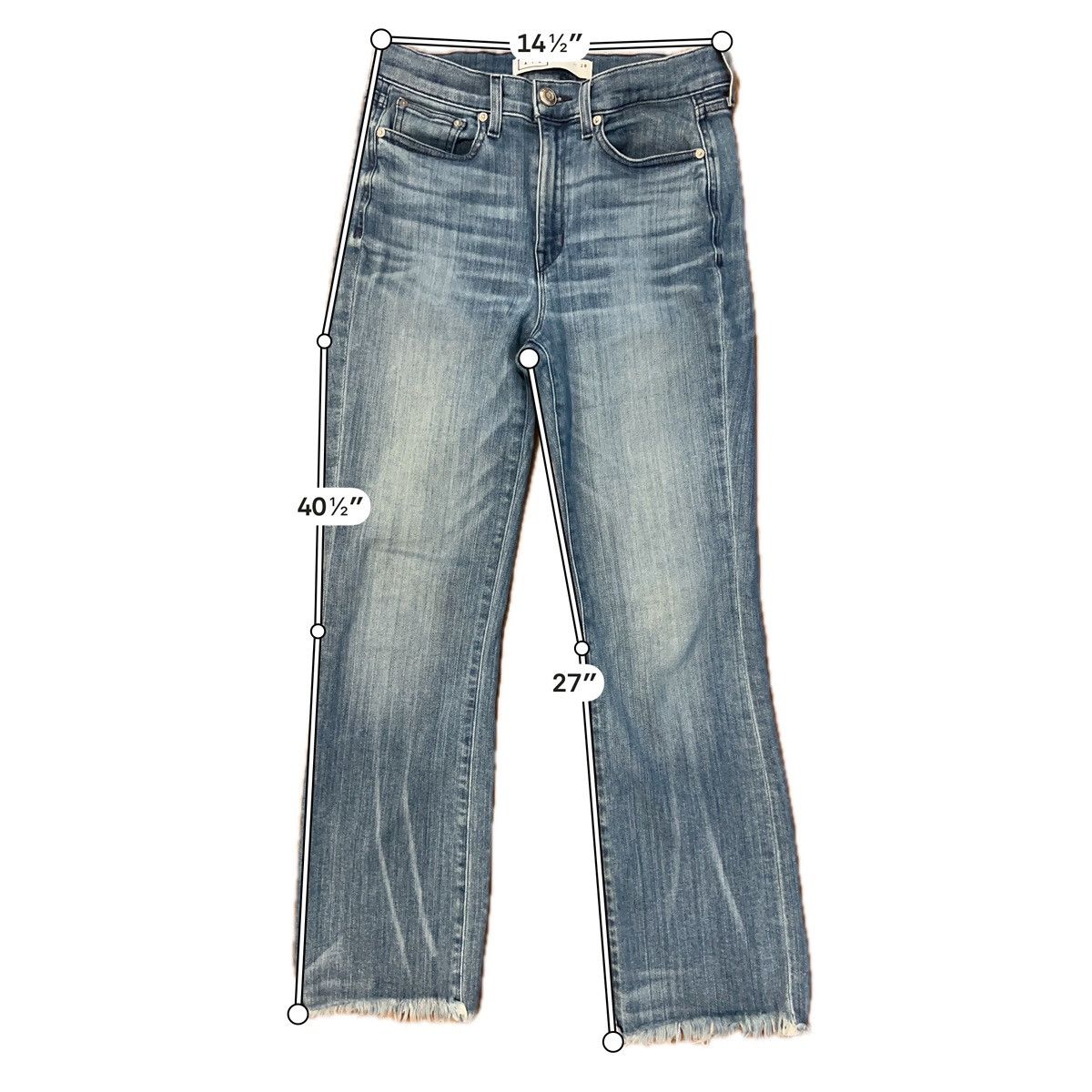 AYR AYR The Bomb Pop High Rise Straight Leg Jeans - Size 28 Size 28" / US 6 / IT 42 - 3 Thumbnail