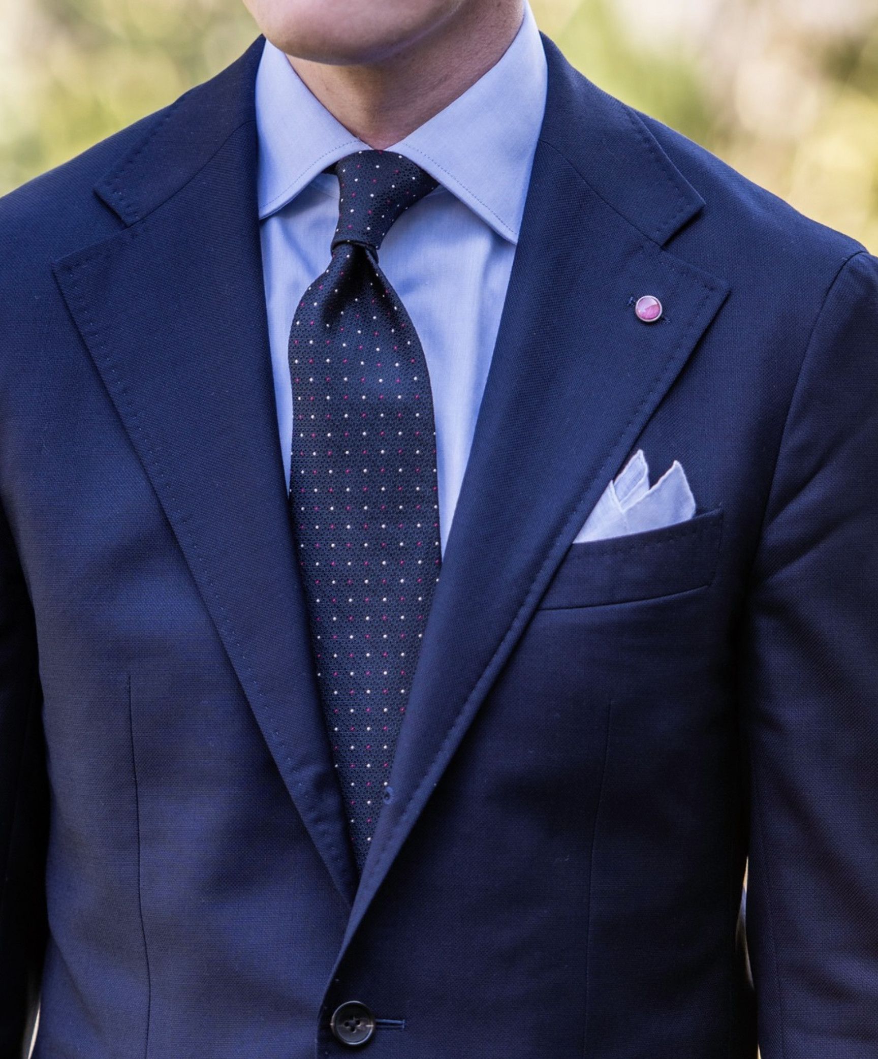 Spier & Mackay Spier and Mackay Navy Hopsack Neapolitan Sport Coat Size 36R - 3 Thumbnail