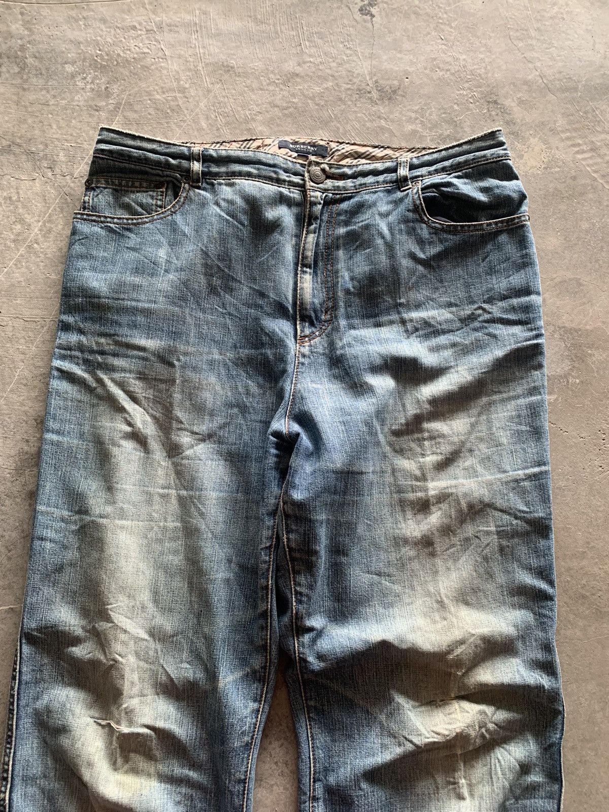Burberry × Designer × Vintage vintage BURBERRY distressed baggy jeans y2k style Size US 32 / EU 48 - 4 Thumbnail