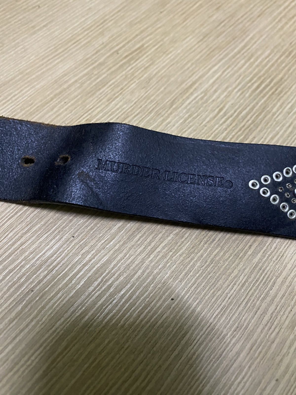 Murder License MURDER LICENSE Leather Studded Belt Size ONE SIZE - 9 Thumbnail