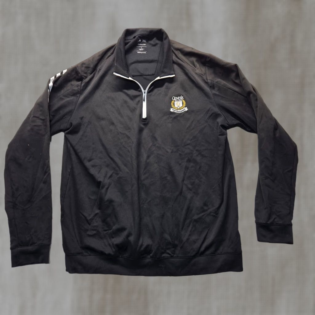 Adidas Genesis Golf Tournament Adidas Climalite Jacket Black Long Sleeve Half Zip Large Mens Size US L / EU 52-54 / 3 - 1 Thumbnail