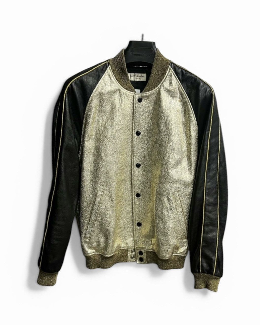 Saint Laurent Paris *Rare* 16SS “BANG” Leather Bomber Jacket Size US M / EU 48-50 / 2 - 2 Thumbnail
