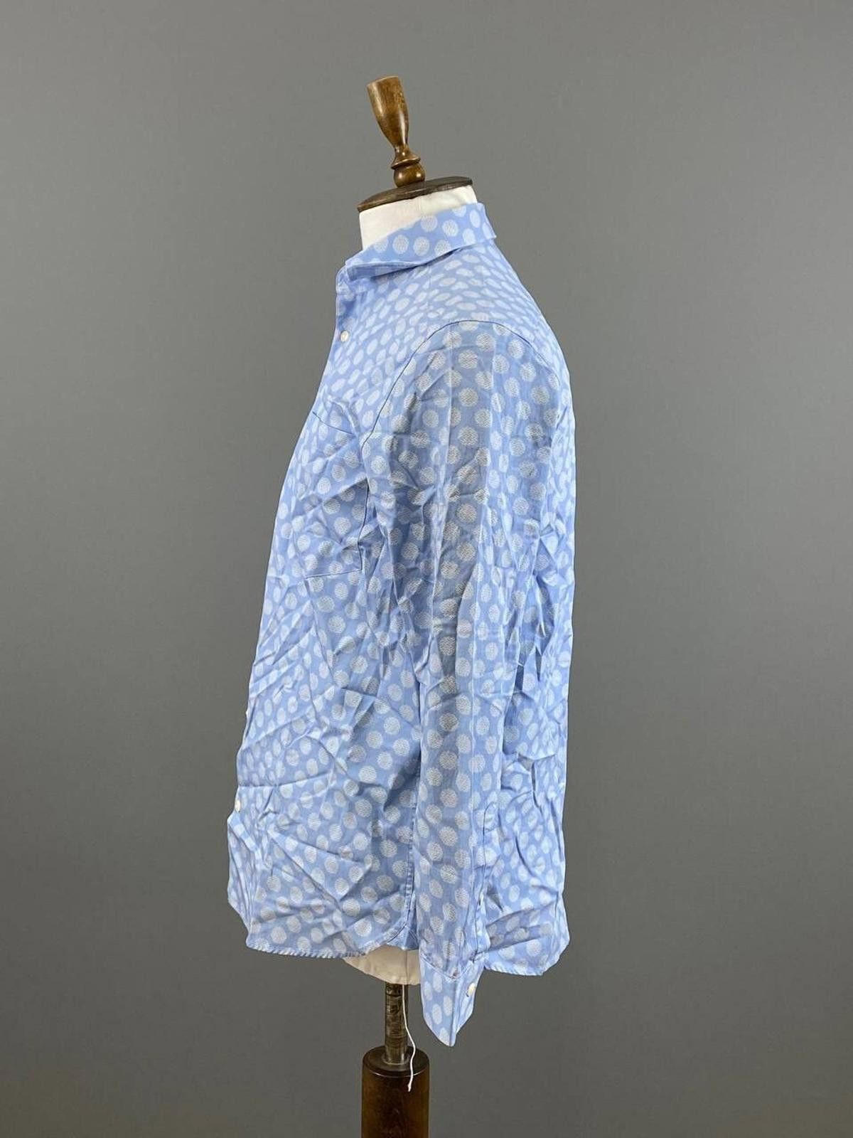Ted Baker BNWT Ted Baker MMA-Barnard LS Geo Dot Blue Shirt Size 3 Size US M / EU 48-50 / 2 - 6 Thumbnail