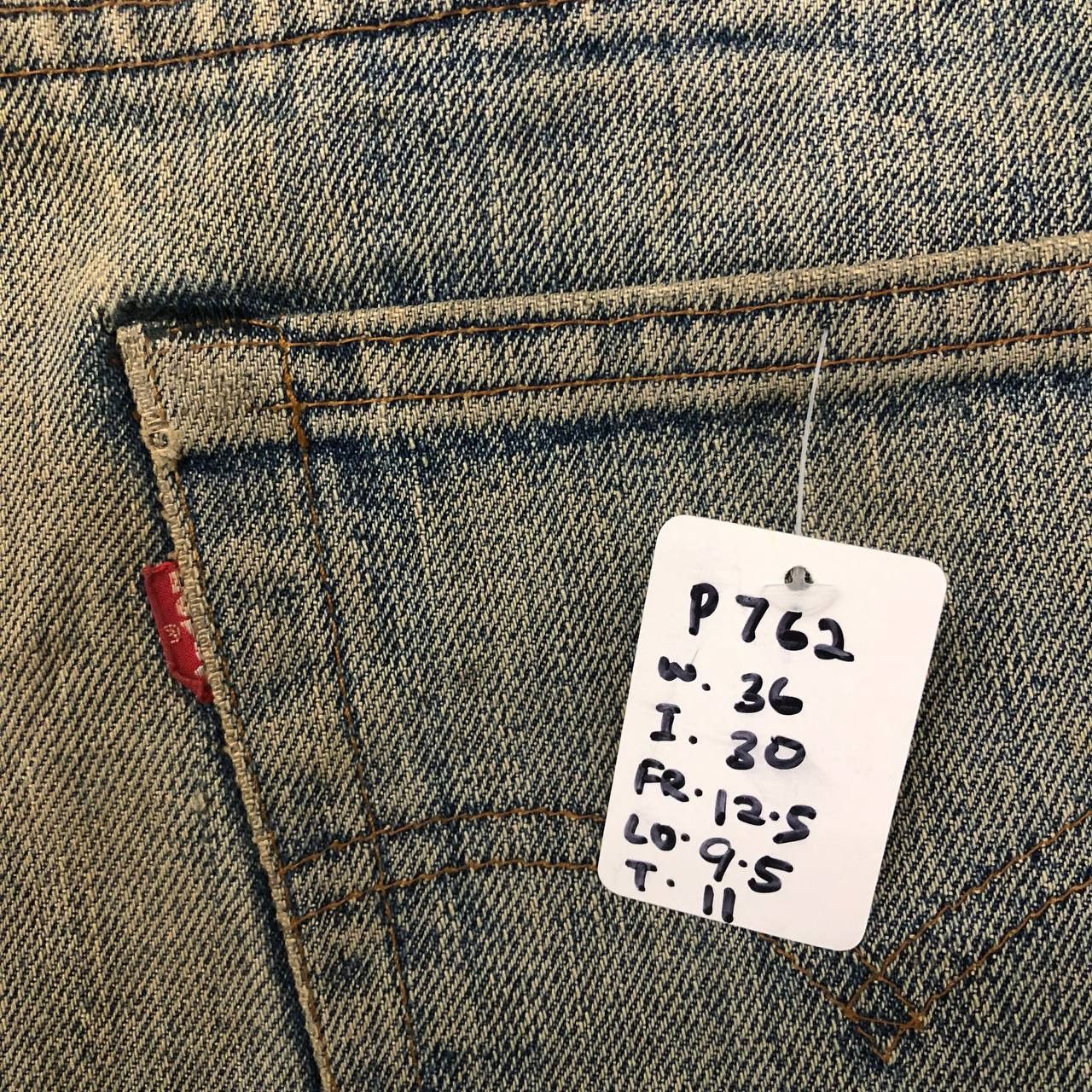 Levi's P762 VTG LEVI'S BUTTON NO 8 FLARED RUSTY JEANS Size US 36 / EU 52 - 12 Thumbnail